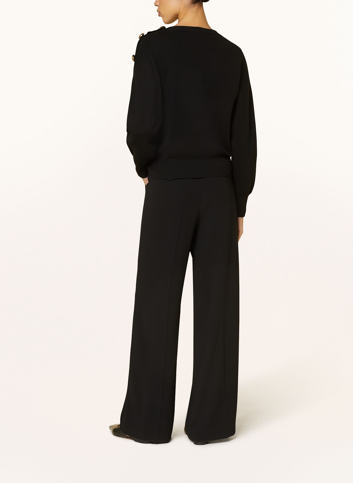 LUISA CERANO Marlene kalhoty: ČERNÁ