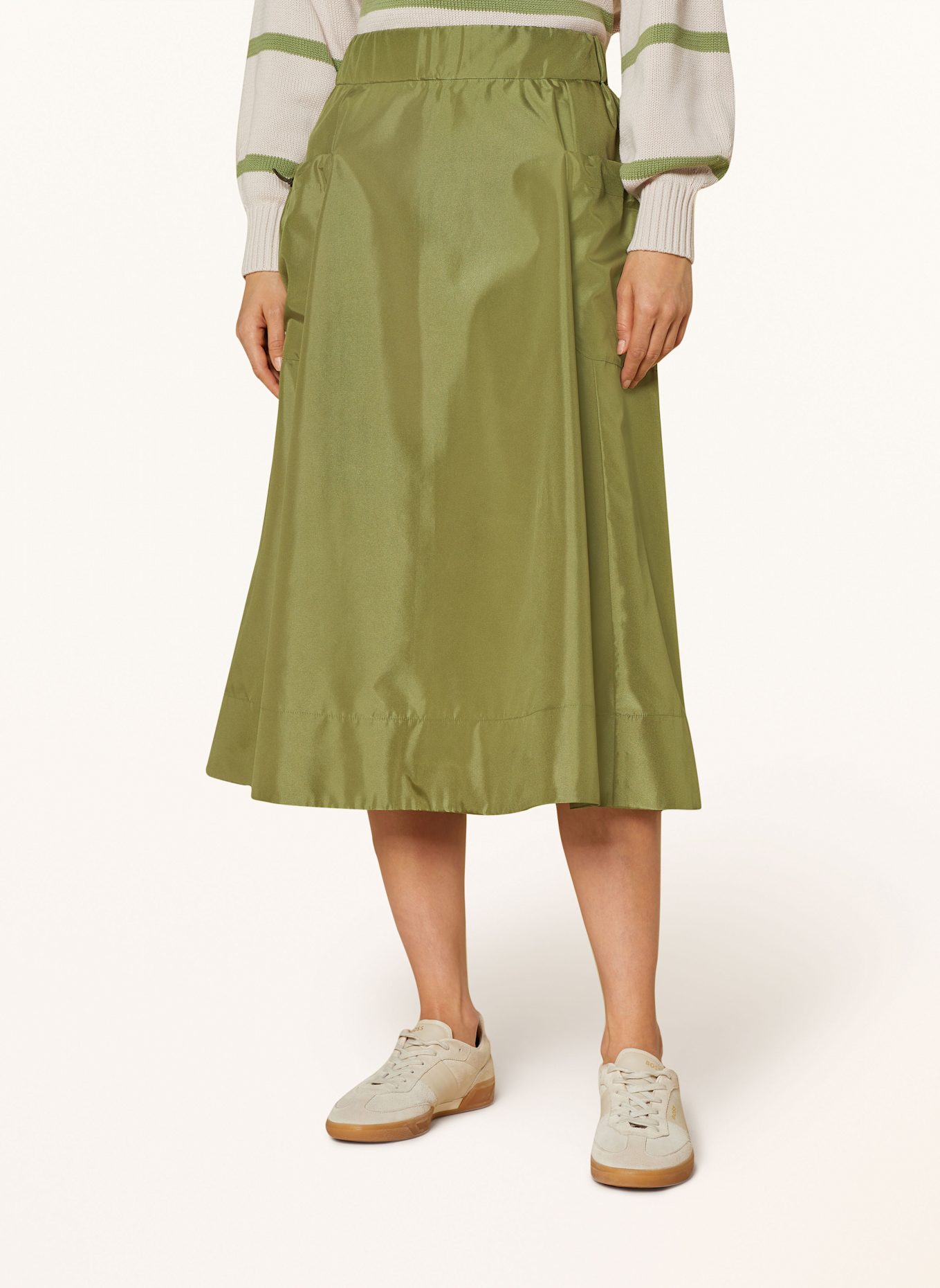 LUISA CERANO Cargo skirt: GREEN