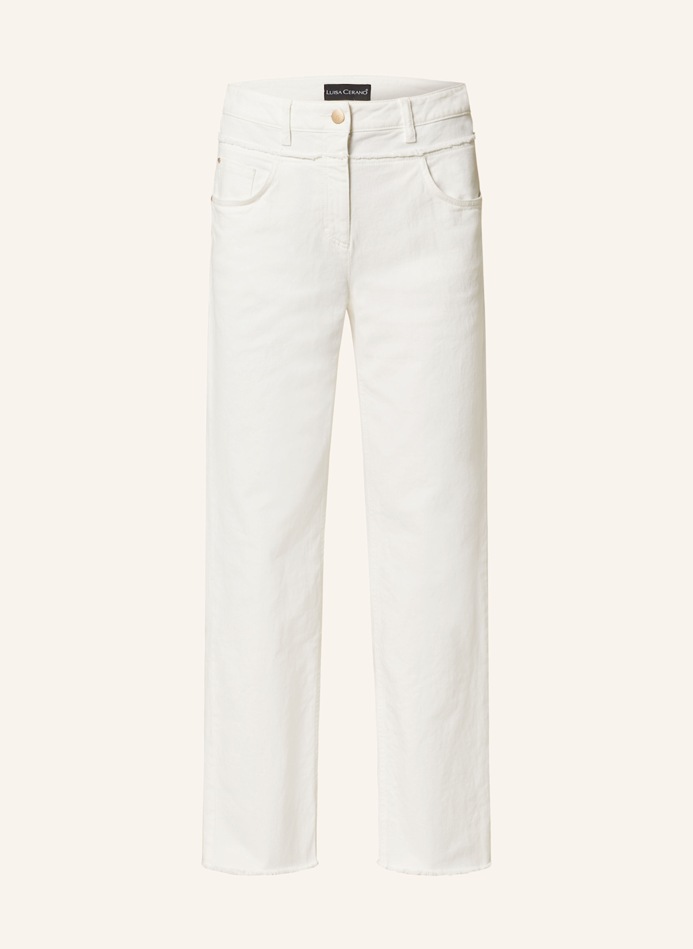 LUISA CERANO Straight Jeans: WEISS
