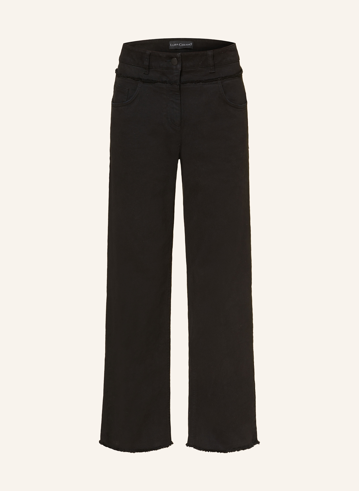 LUISA CERANO Straight Jeans: SCHWARZ