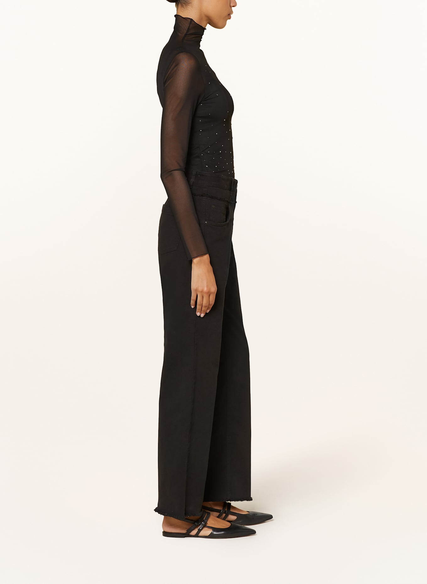 LUISA CERANO Straight Jeans: SCHWARZ