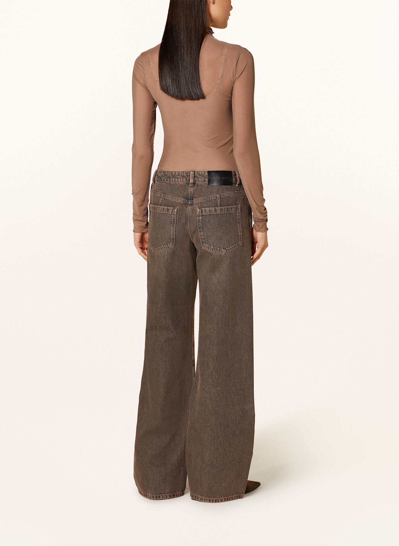 LUISA CERANO Straight Jeans: BLAU/ BRAUN