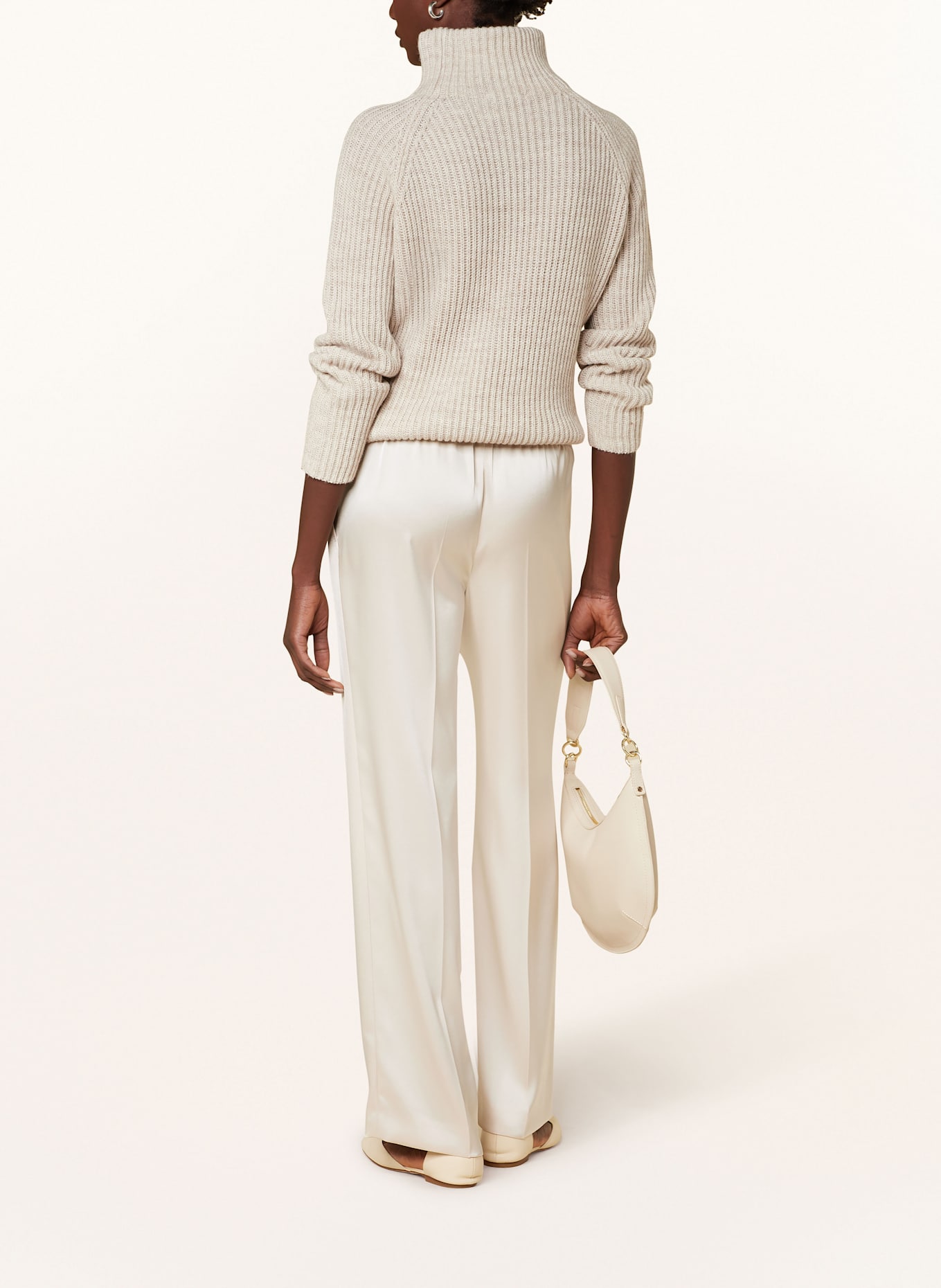 MARC CAIN Wide leg trousers WASHINGTON: BEIGE