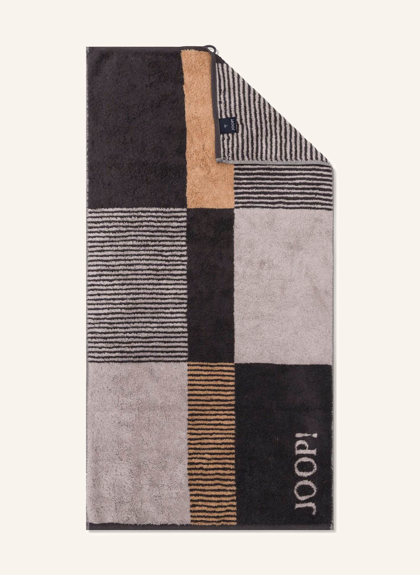 JOOP! Handtuch JOOP! DEVIDED: DUNKELGRAU / BRAUN / CREME