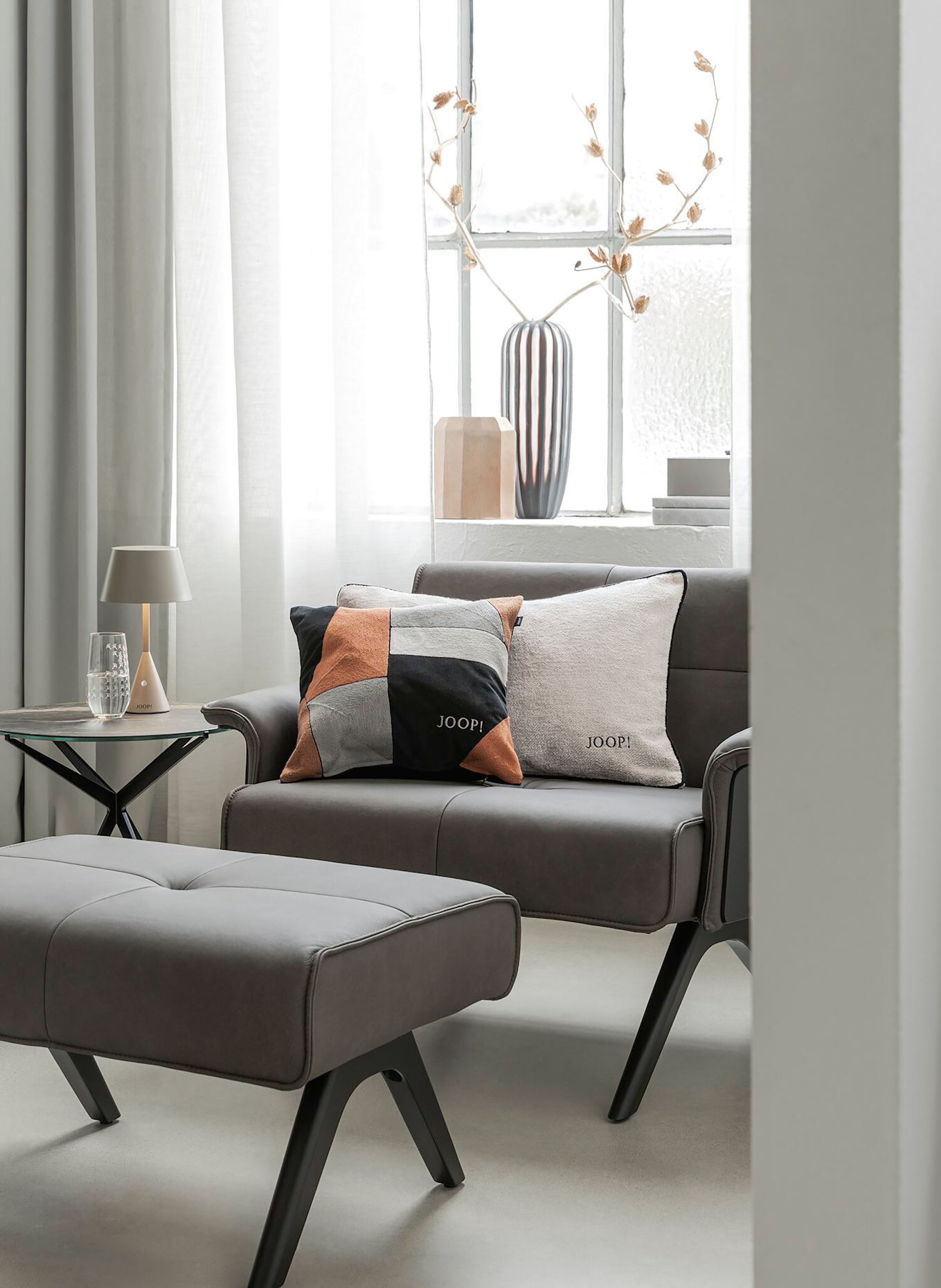 JOOP! Dekokissenhülle J!SIGN: CREME