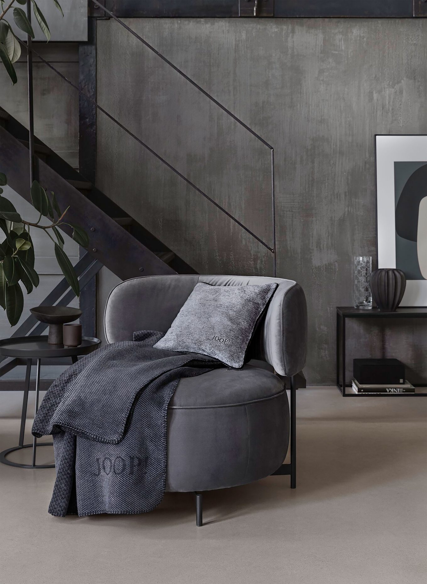 JOOP! Dekokissenhülle J!SIGN: GRAU