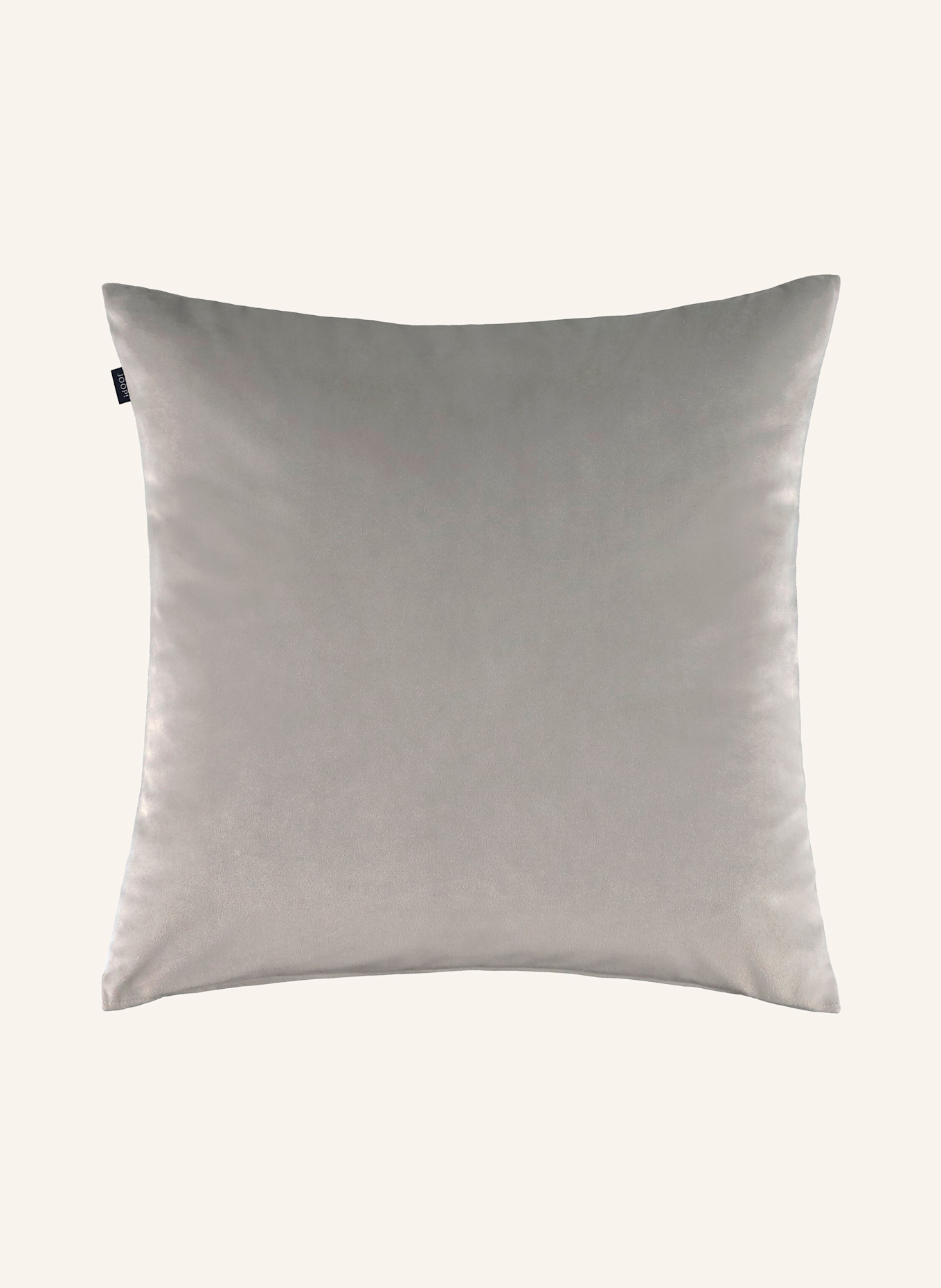 JOOP! Dekokissenhülle J!DIVIDED aus Samt: GRAU / SCHWARZ