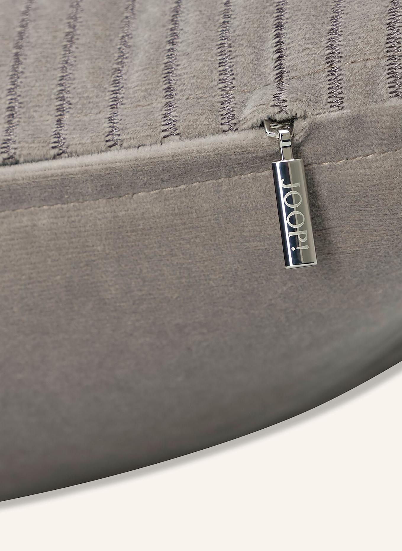 JOOP! Dekokissenhülle J!DIVIDED aus Samt: GRAU / SCHWARZ