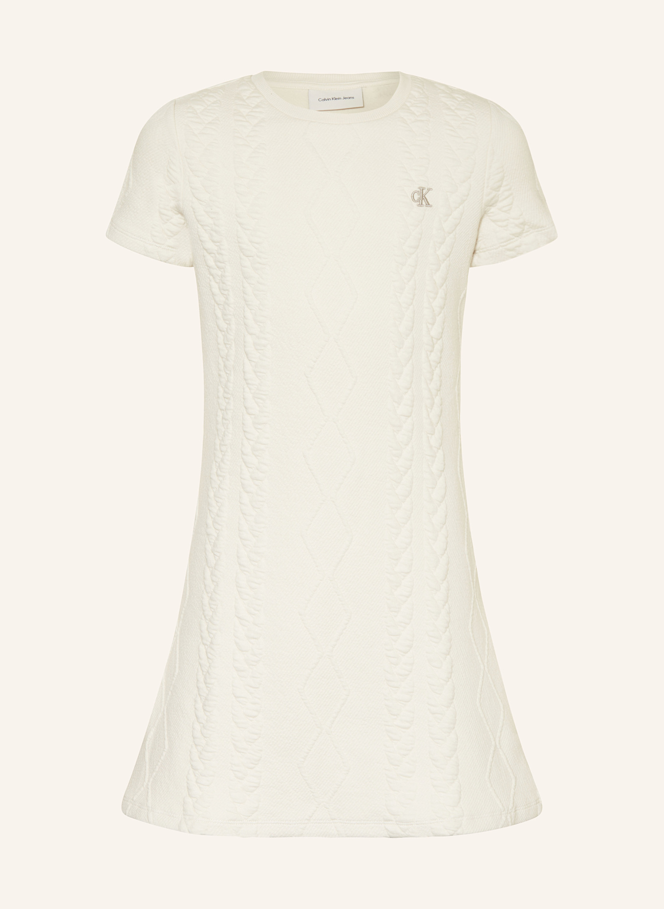 Calvin Klein Strickkleid: BEIGE