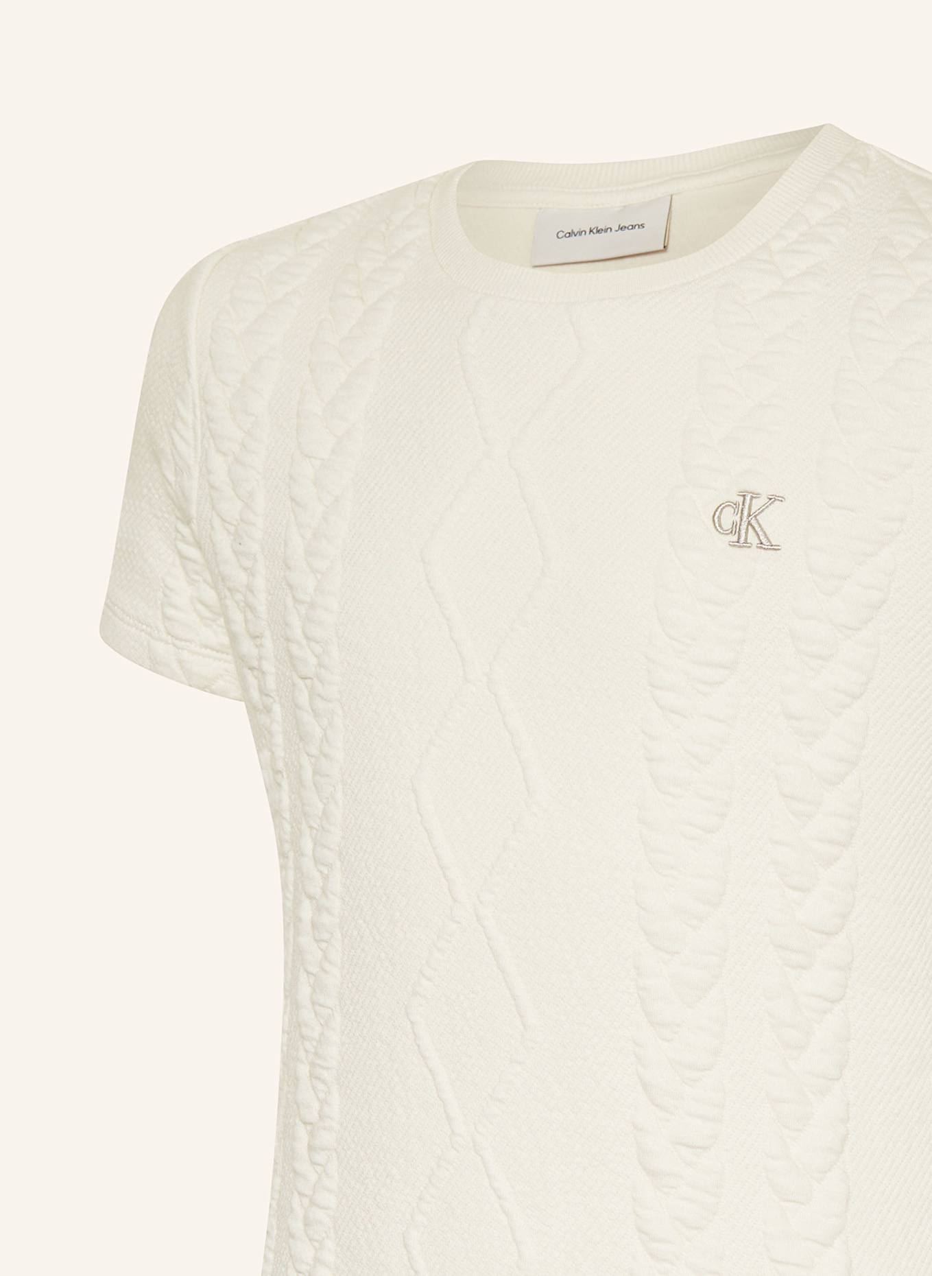 Calvin Klein Strickkleid: BEIGE