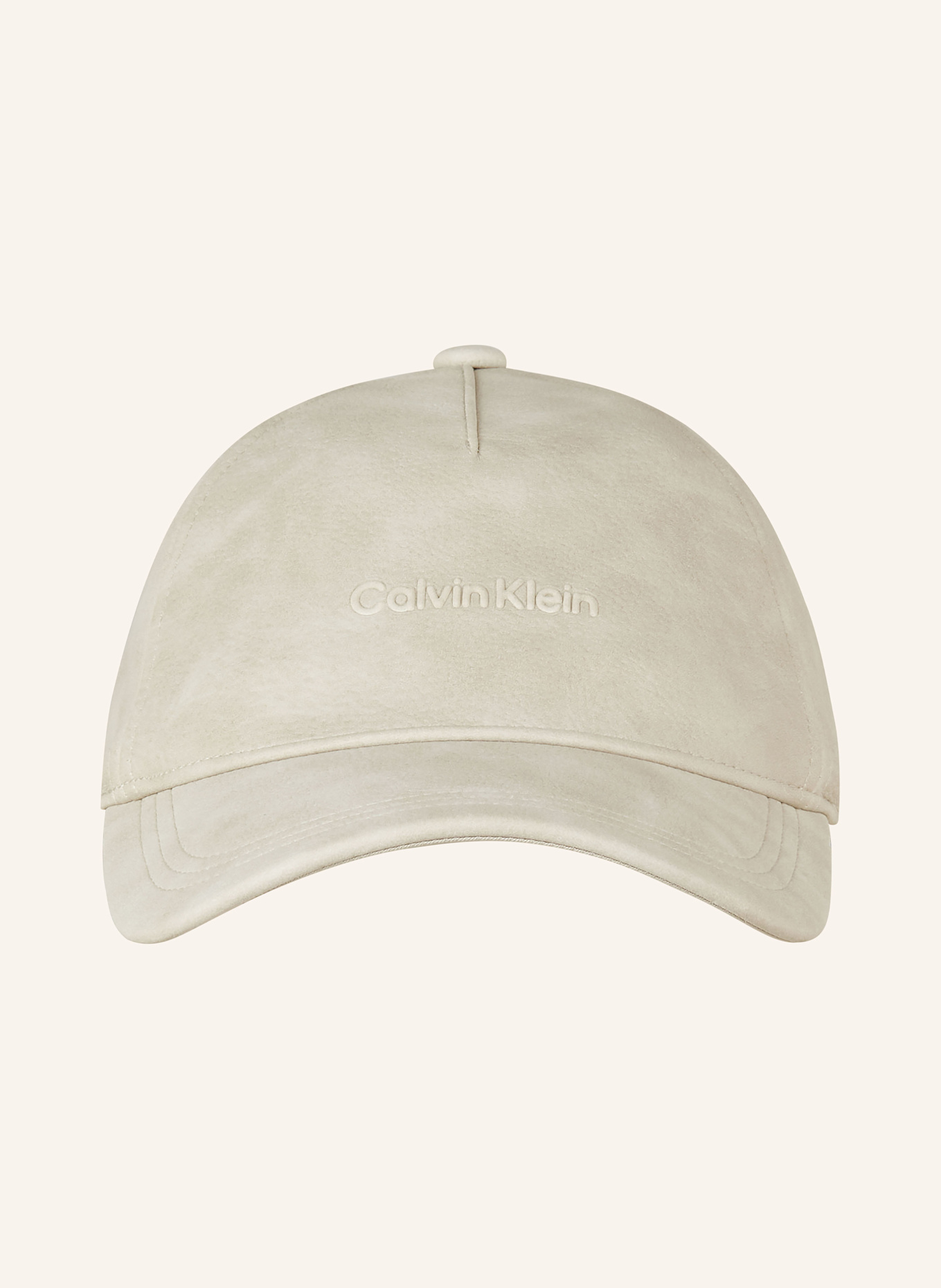 Calvin Klein Cap in Lederoptik: CREME