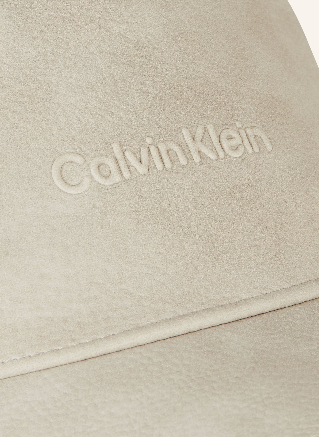 Calvin Klein Cap in Lederoptik: CREME