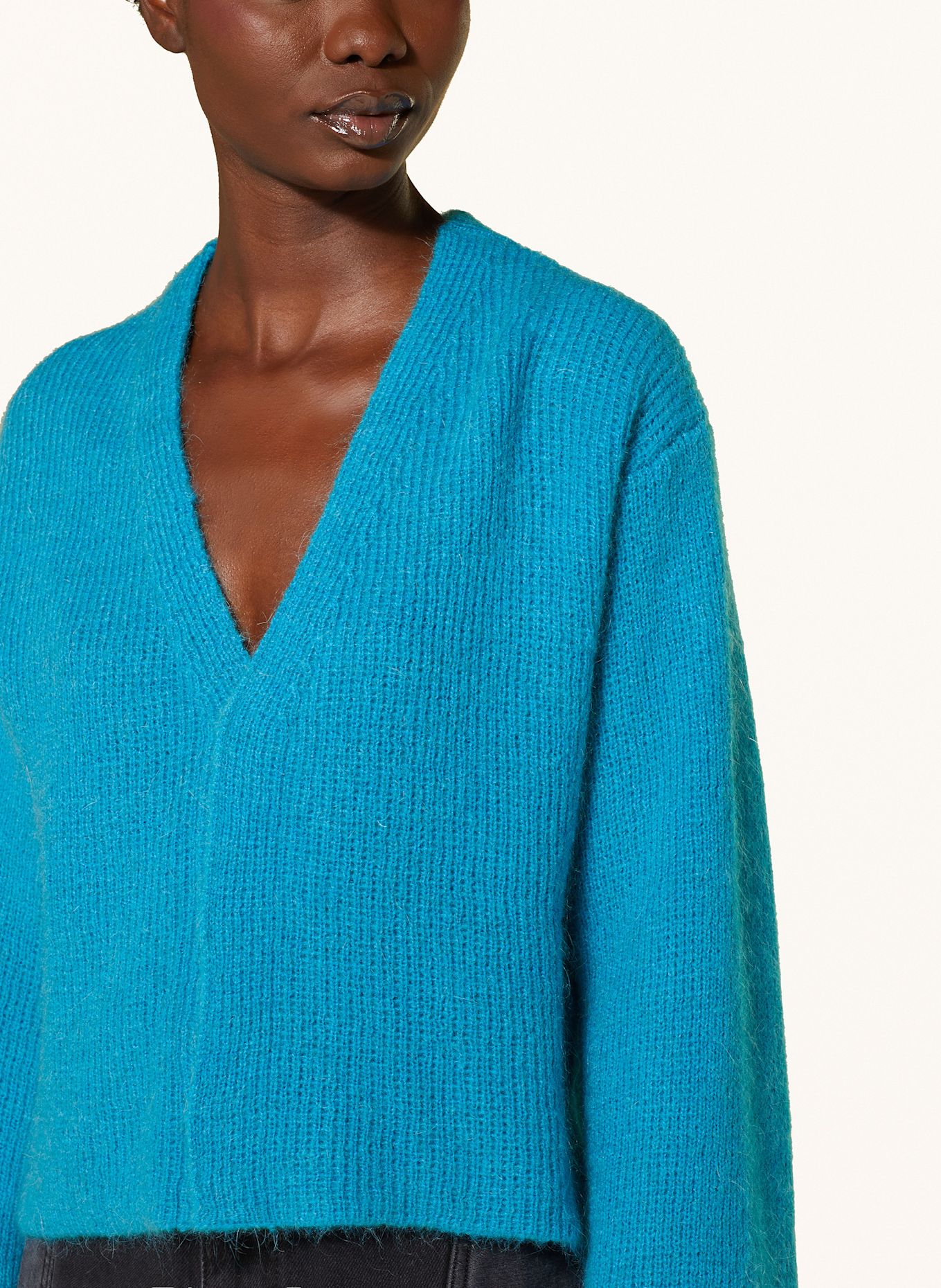 Long Cardigan Damen Blaue Strickweste Strick Cardigan Zalando