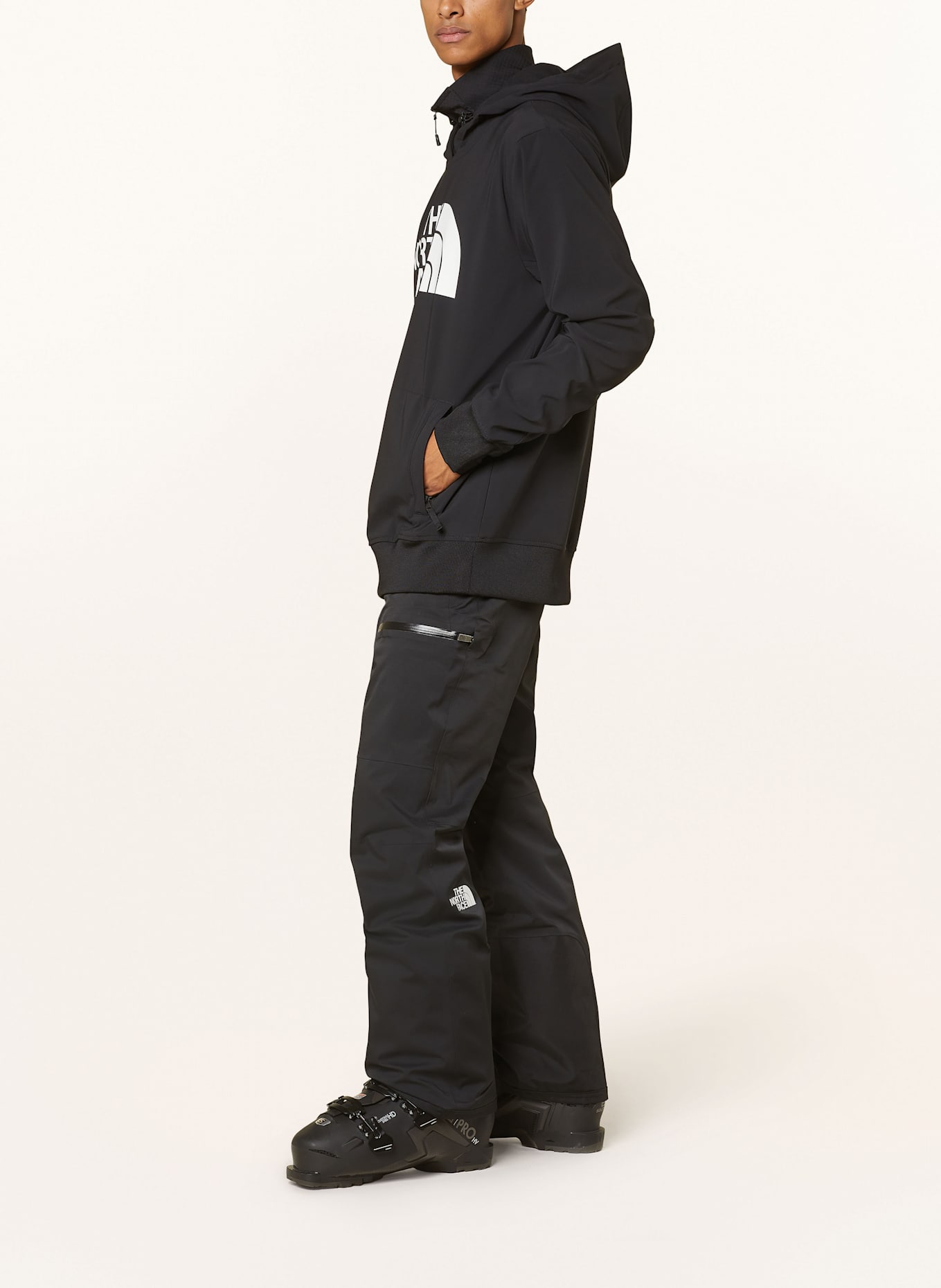 THE NORTH FACE Funktions-Hoodie TEKNO: SCHWARZ/ WEISS