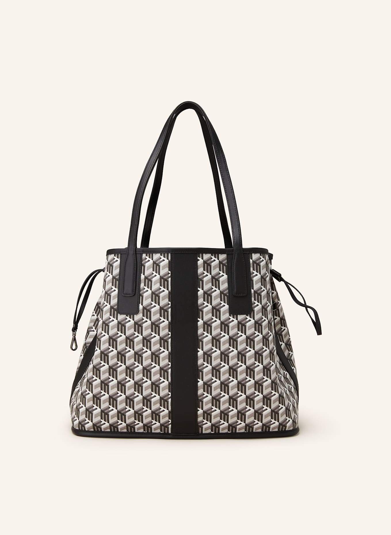 MCM Shopper LIZ MEDIUM zum Wenden mit Pouch: SCHWARZ