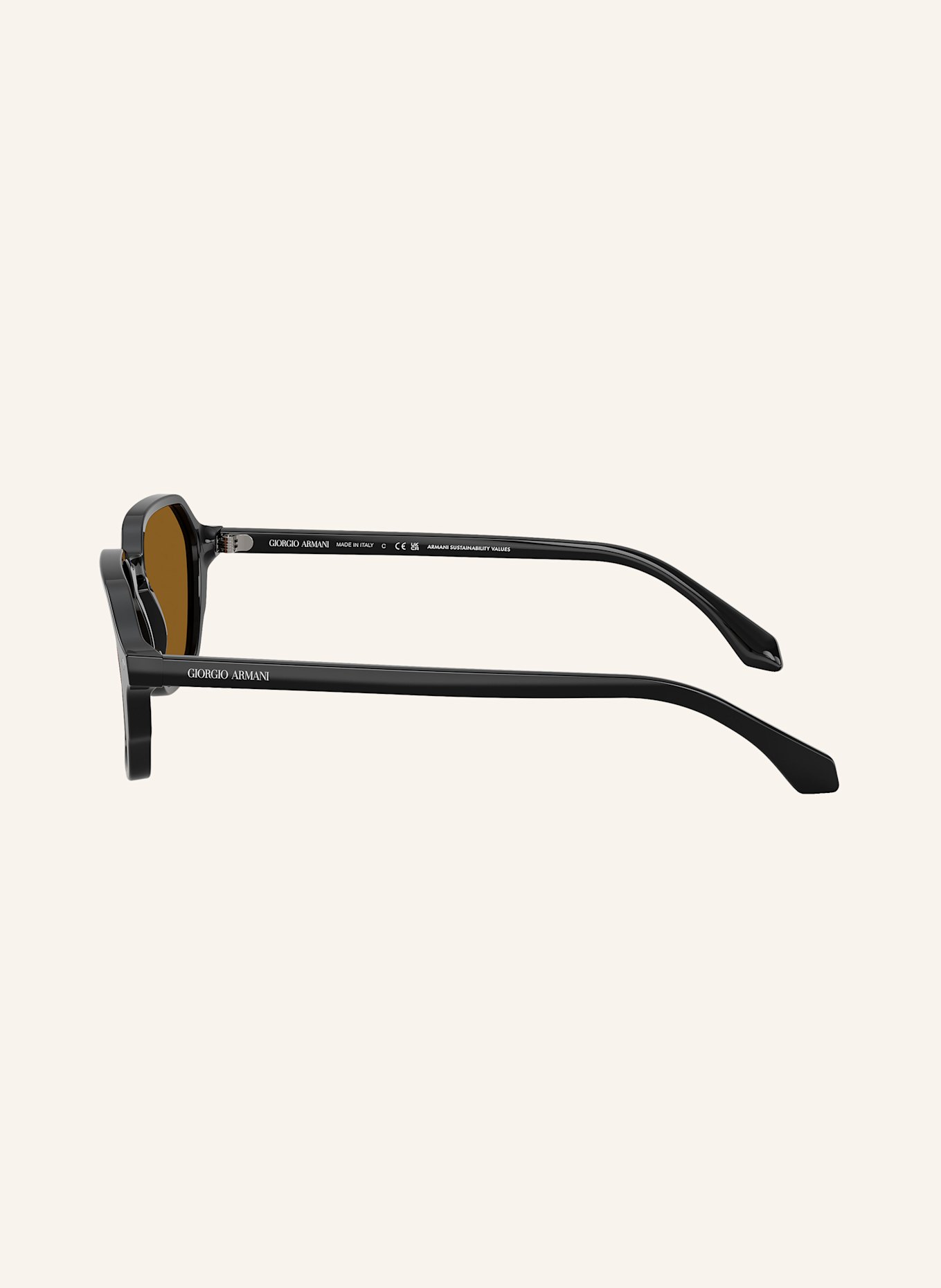 GIORGIO ARMANI Sunglasses AR8220: 587553 - BLACK/ BROWN