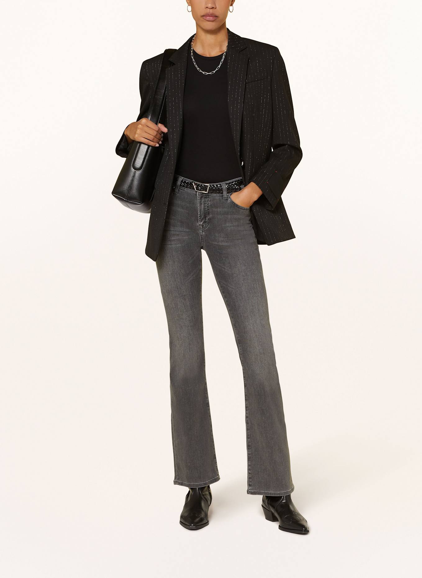 AG Jeans Jeansy bootcut: SZARY