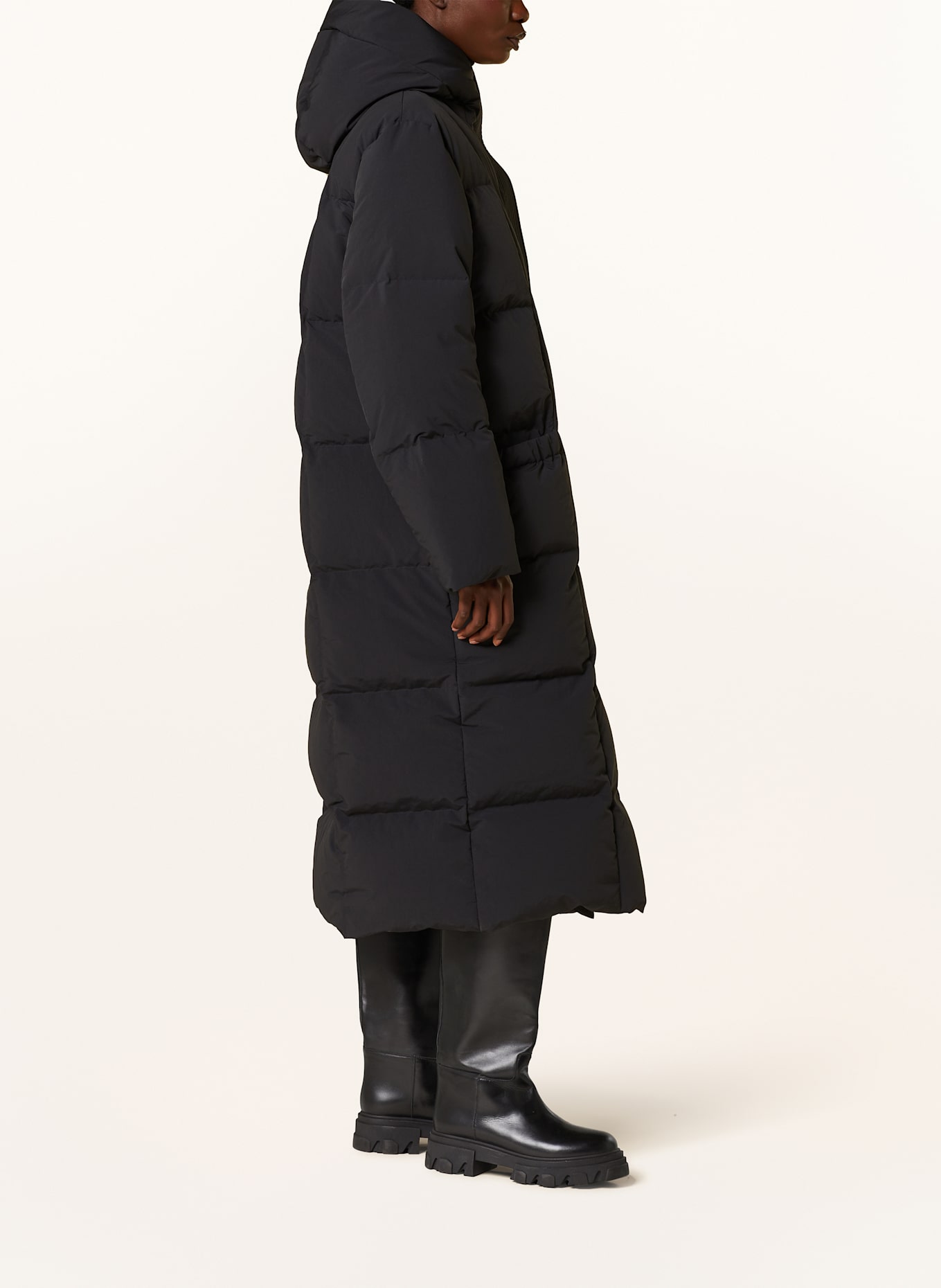 JIL SANDER Daunenmantel: SCHWARZ