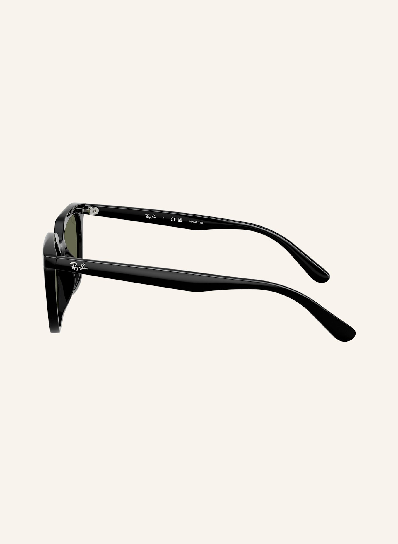 Ray-Ban Sonnenbrille RB4439D: 901/9A - SCHWARZ/ DUNKELGRÜN POLARISIERT