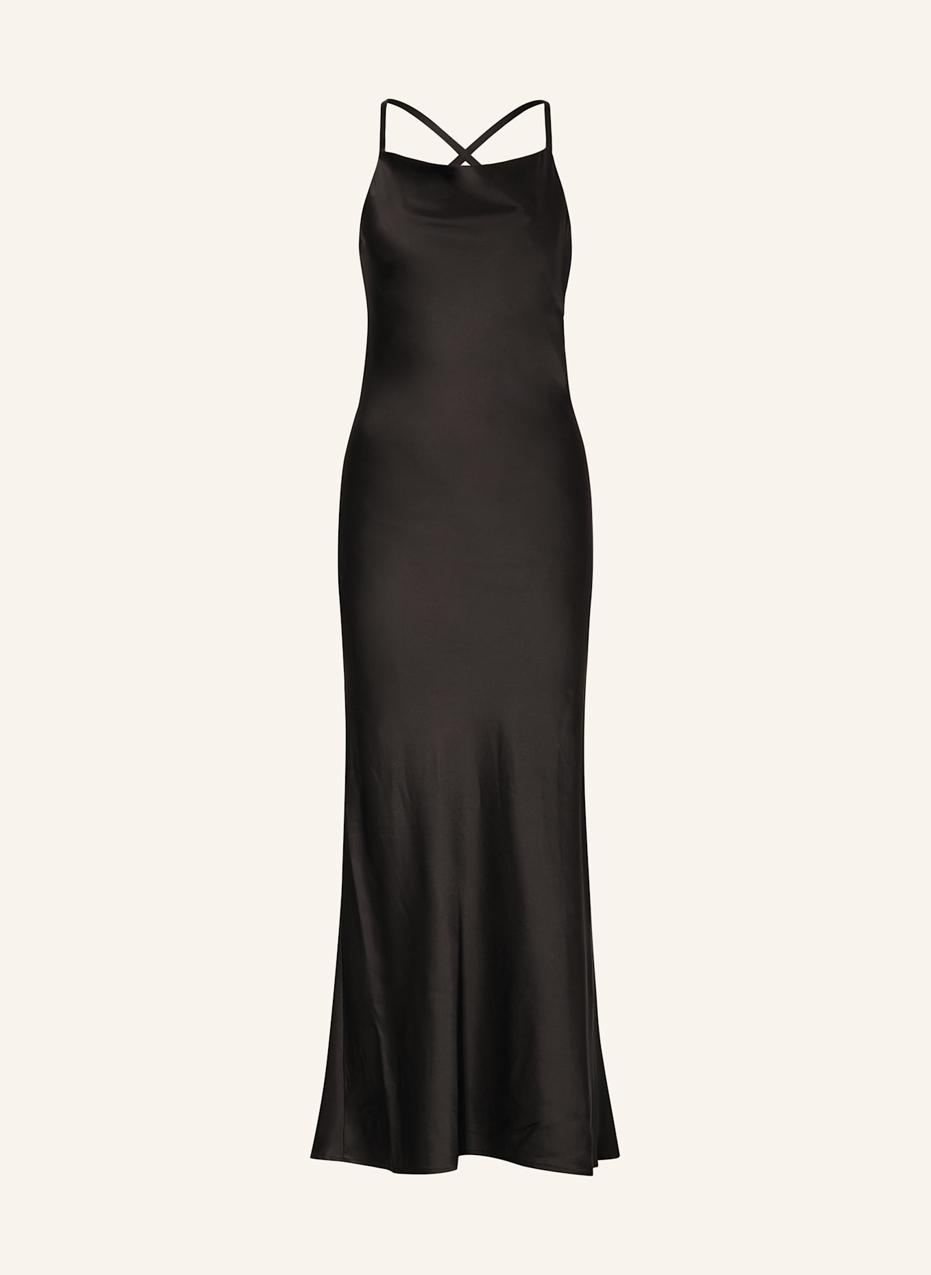 GESTUZ Satin dress SACHINAGZ: BLACK