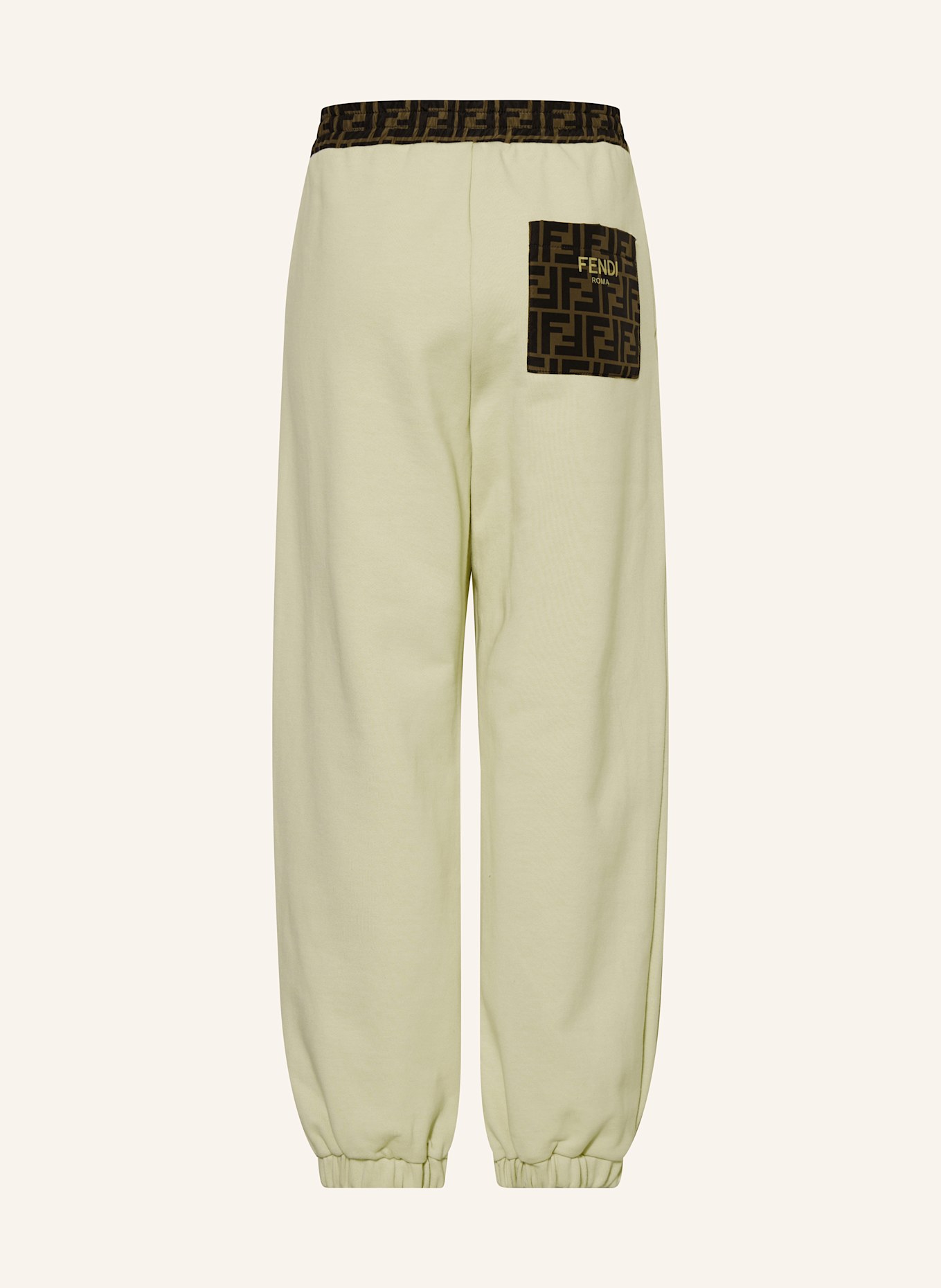 FENDI Hose im Jogging-Stil: CREME