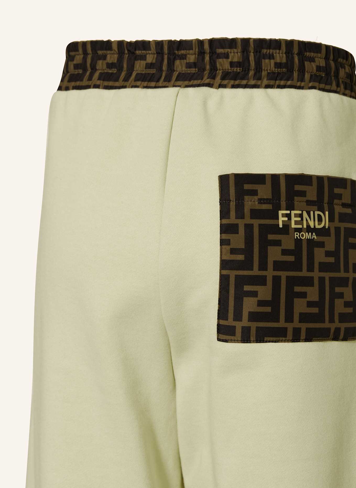 FENDI Hose im Jogging-Stil: CREME