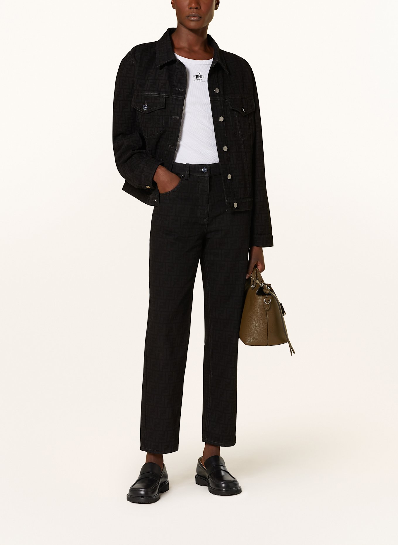 FENDI Jeans: F0GME black