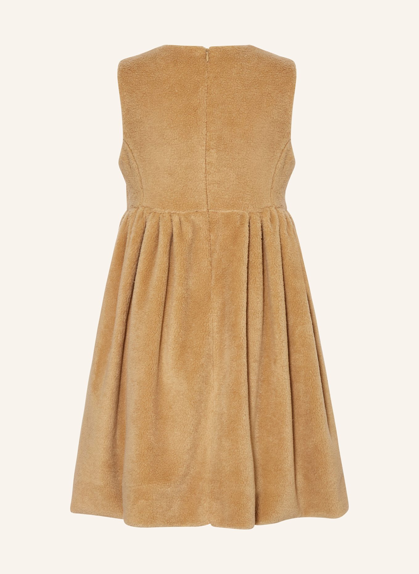 FENDI Kleid mit Teddyfell: CAMEL