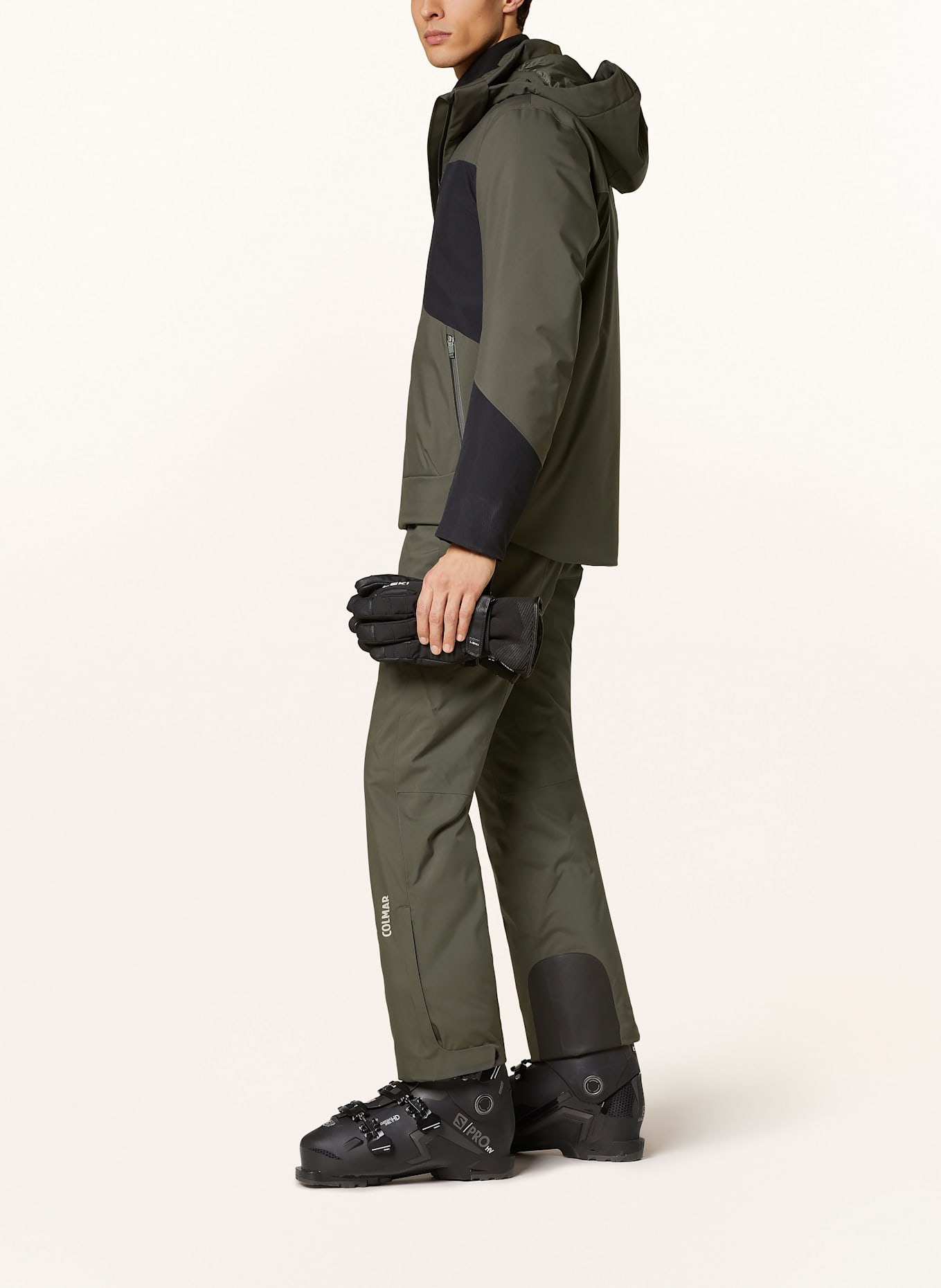 Ski Wear Mens Green Ski Pants Ski Pants Dark Green Ski Jacket - Main Image