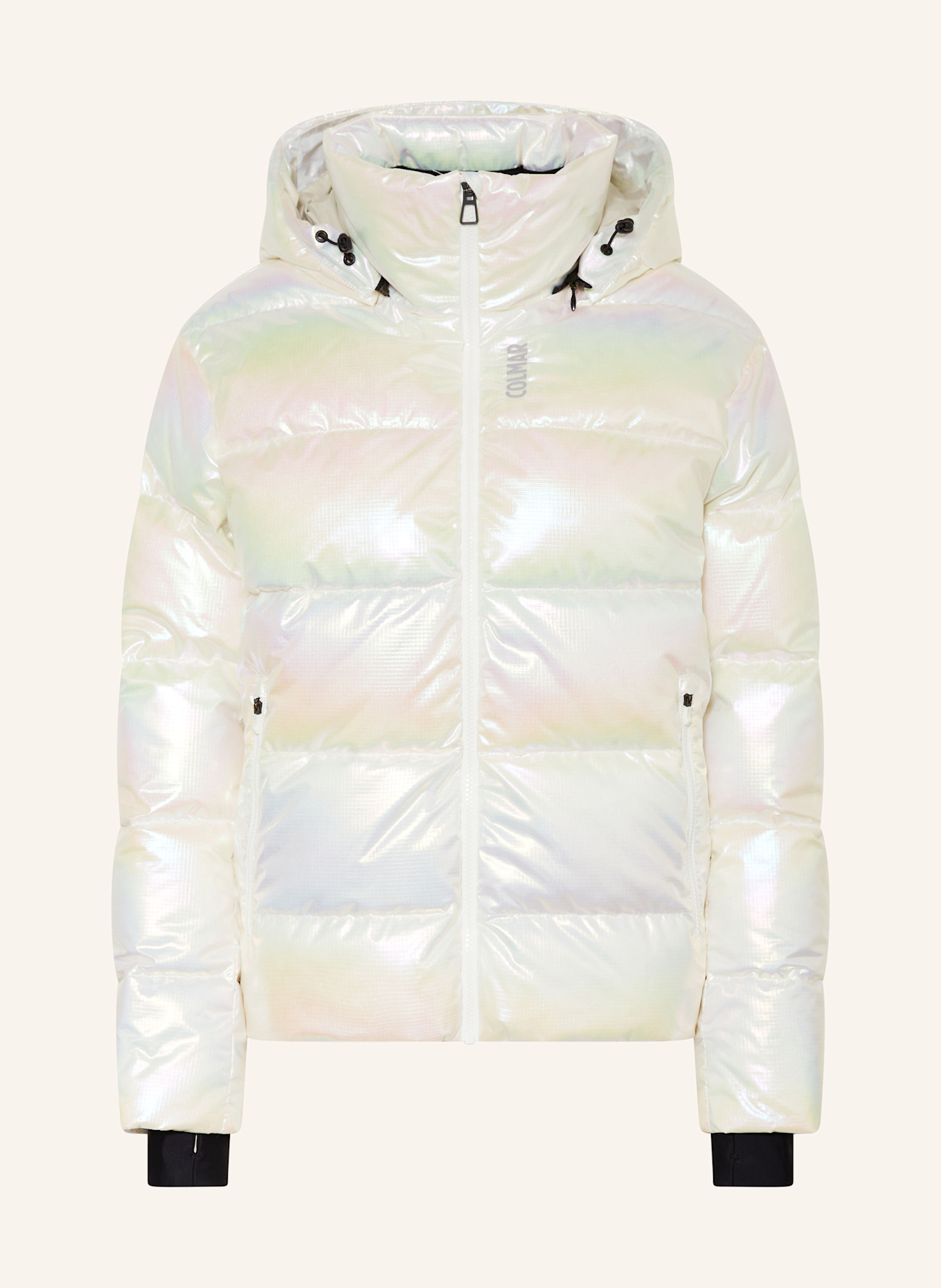 White puffer ski jacket on sale