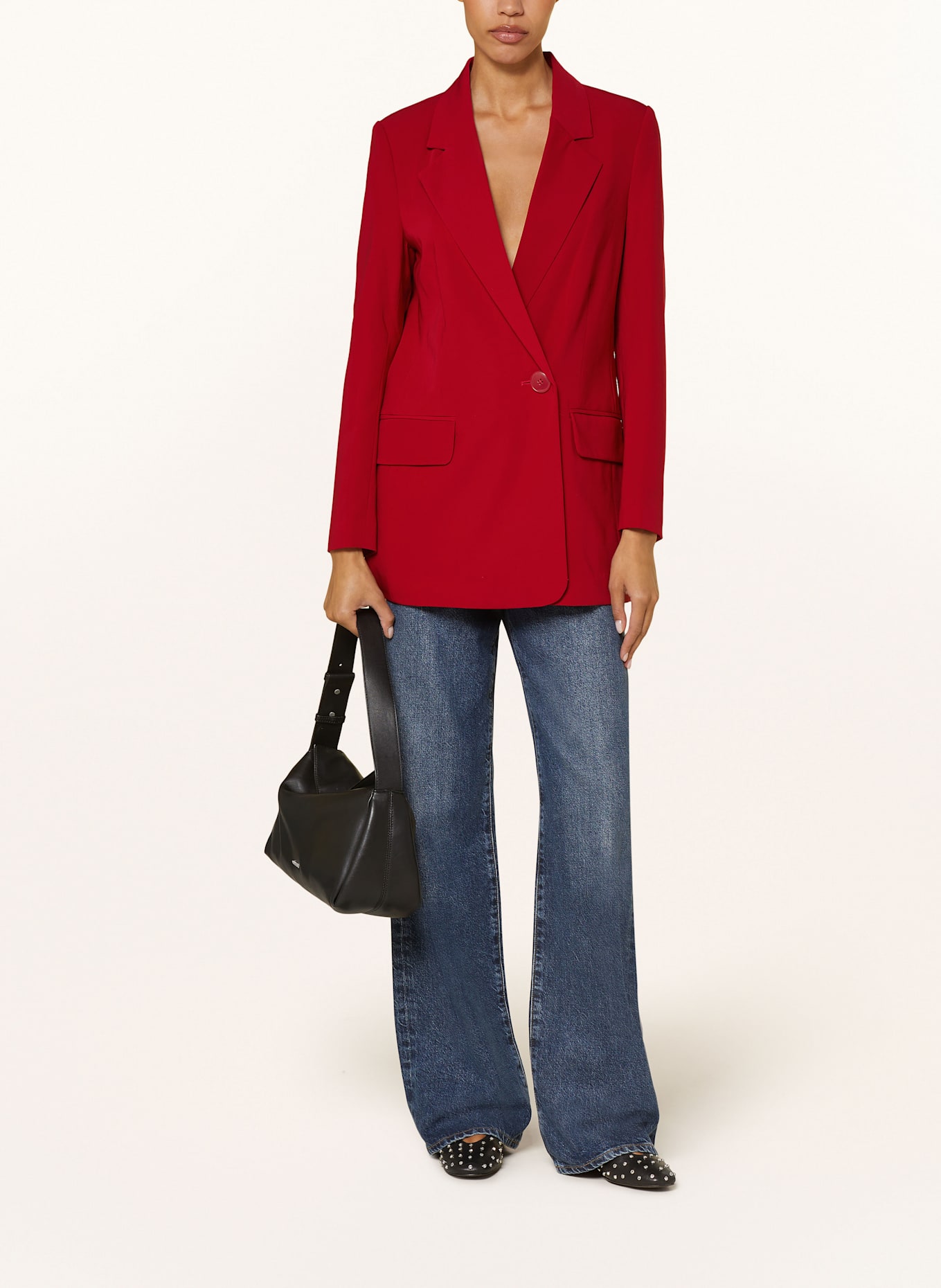 InWear Długi blezer ADIANIW: CIEMNOCZERWONY