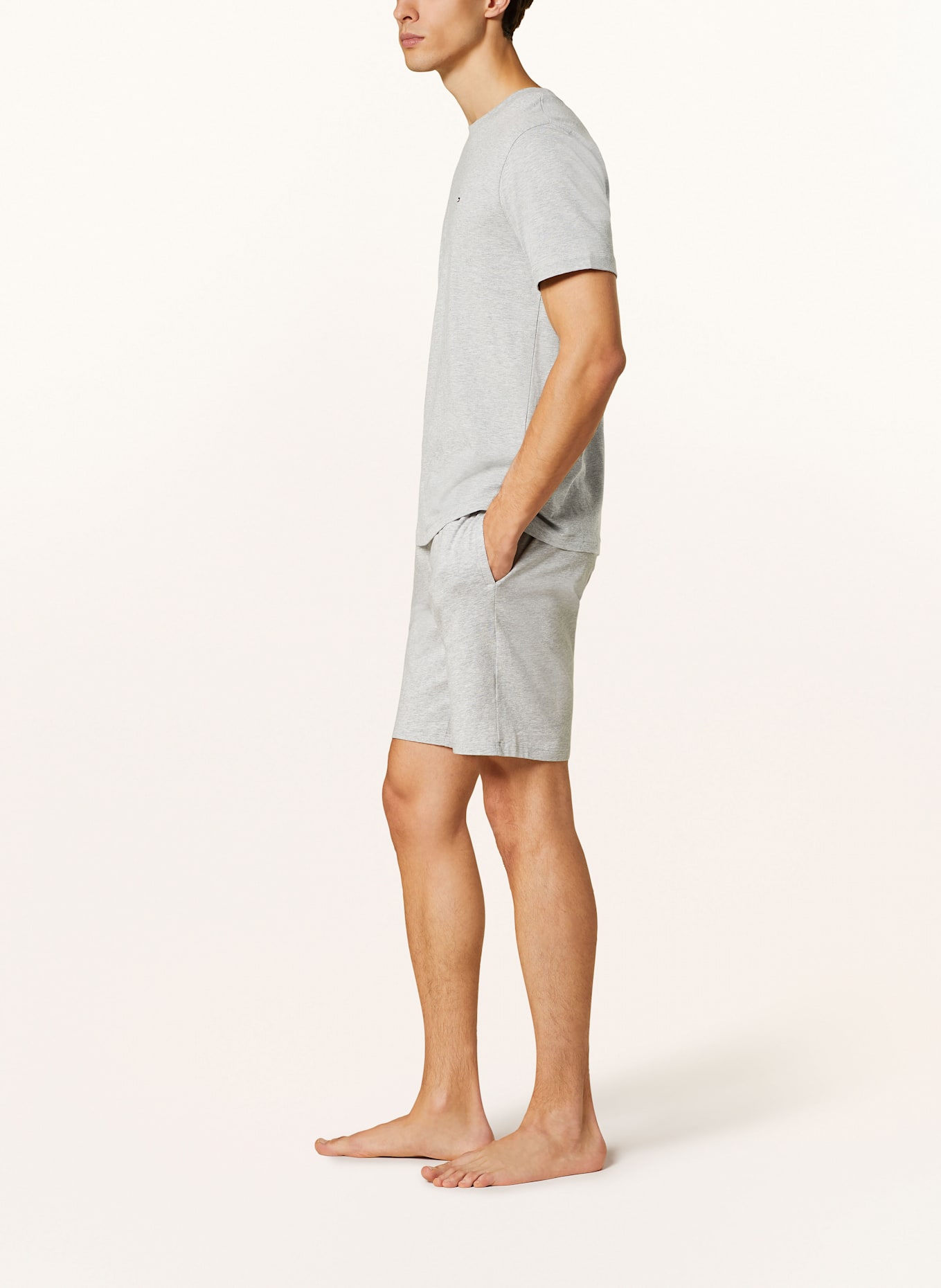 TOMMY HILFIGER Schlafshorts: HELLGRAU
