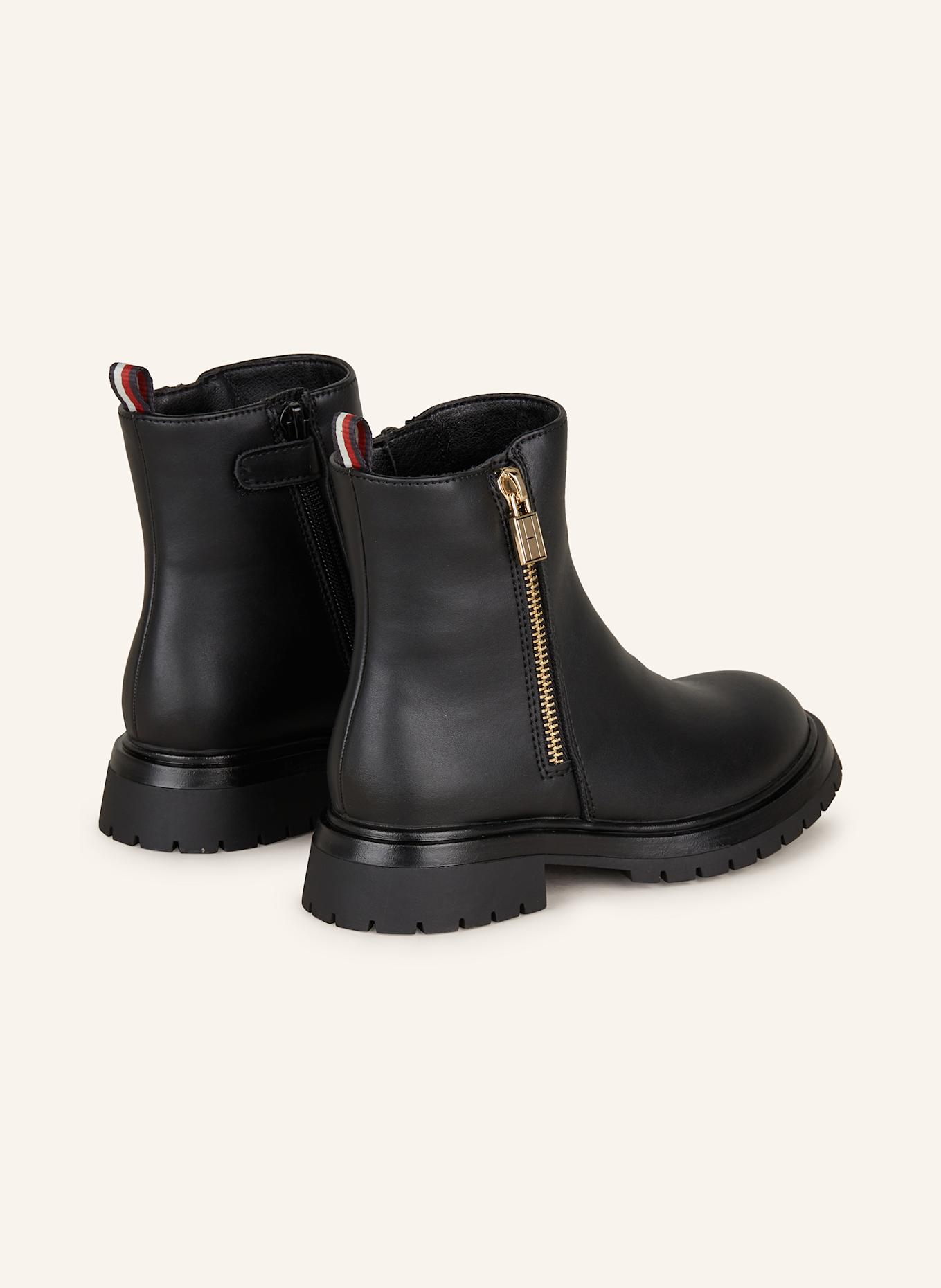 TOMMY HILFIGER Boots: BLACK
