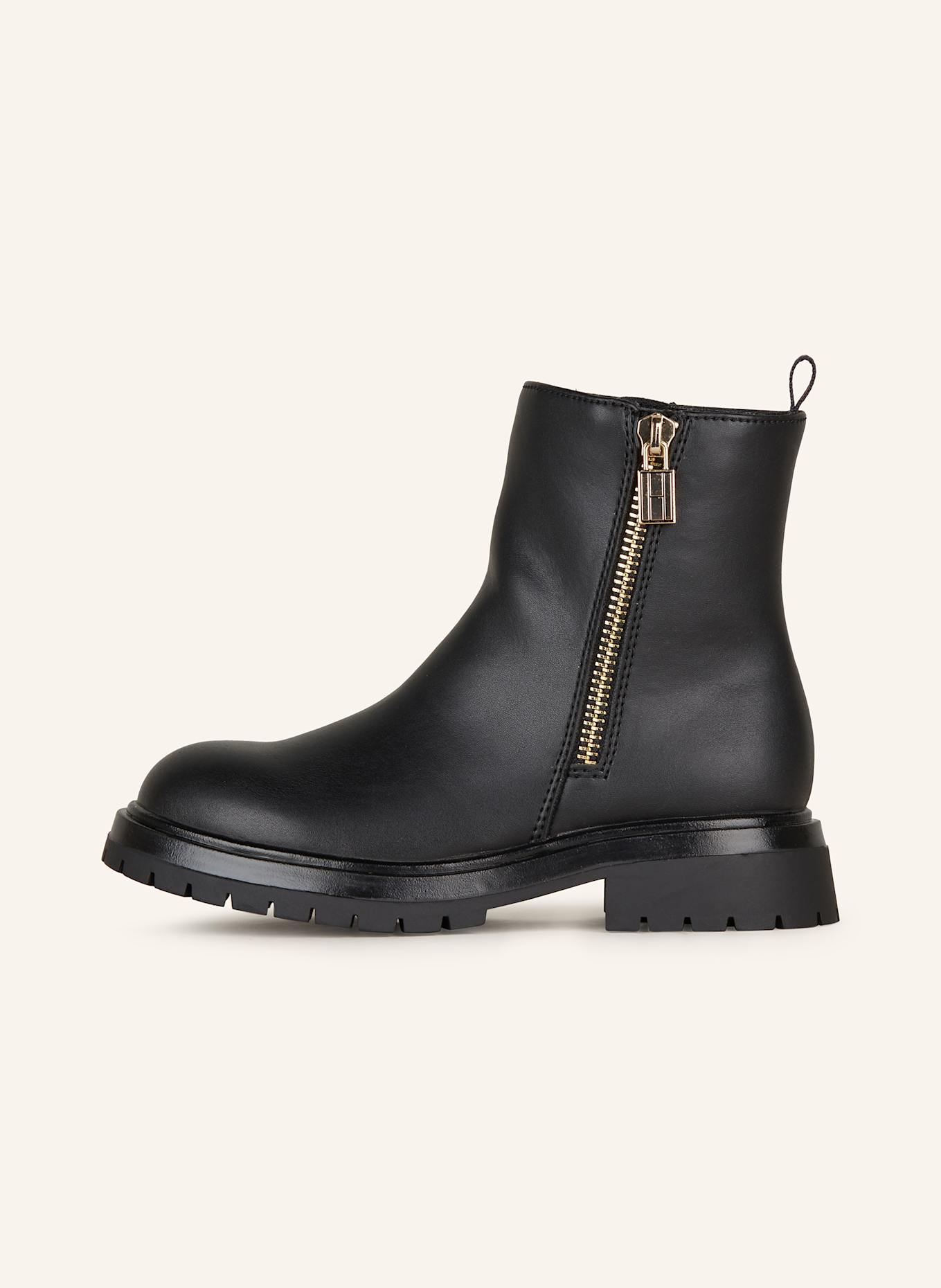 TOMMY HILFIGER Boots: BLACK