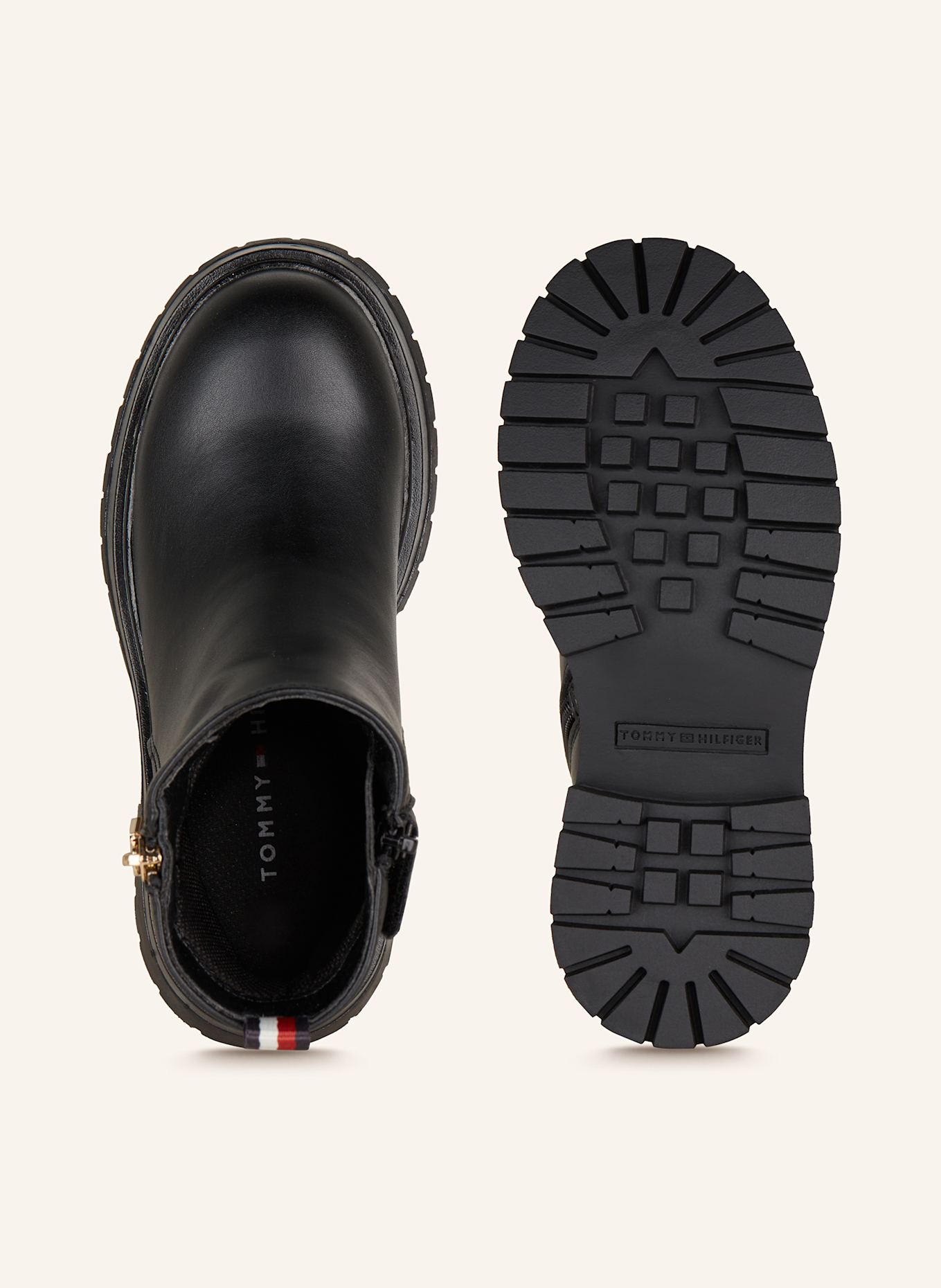 TOMMY HILFIGER Boots: BLACK