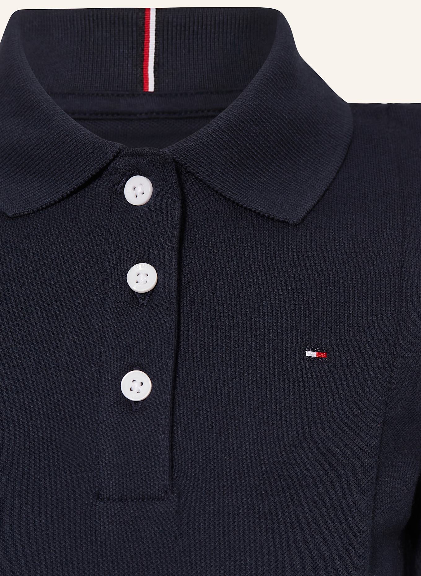 TOMMY HILFIGER Piqué-Polokleid: DUNKELBLAU