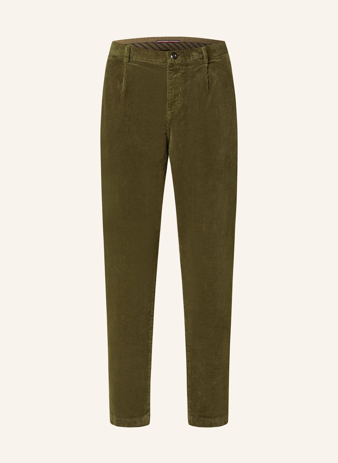 TOMMY HILFIGER Cordchino Relaxed Tapered Fit: KHAKI