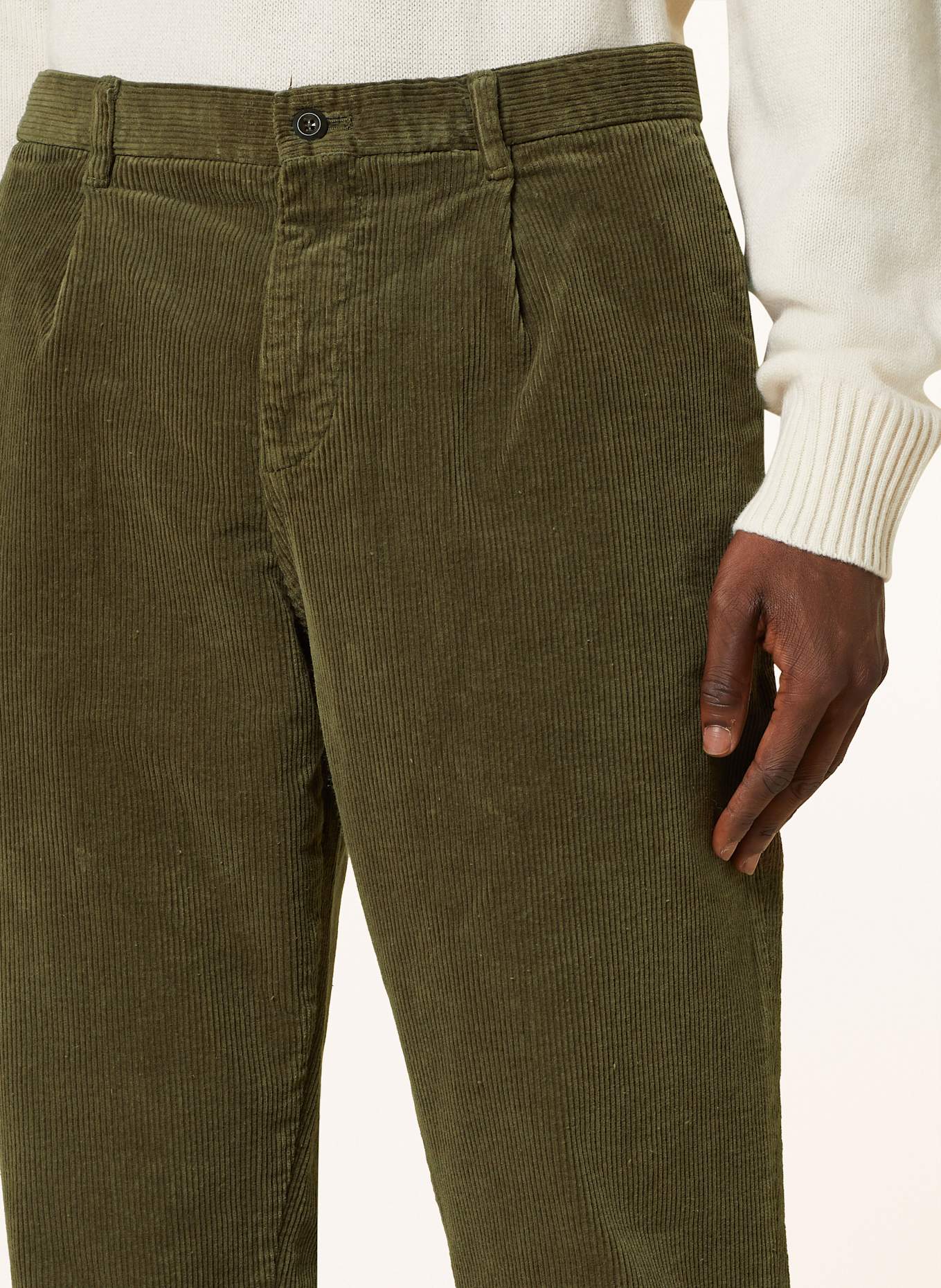 TOMMY HILFIGER Cordchino Relaxed Tapered Fit: KHAKI