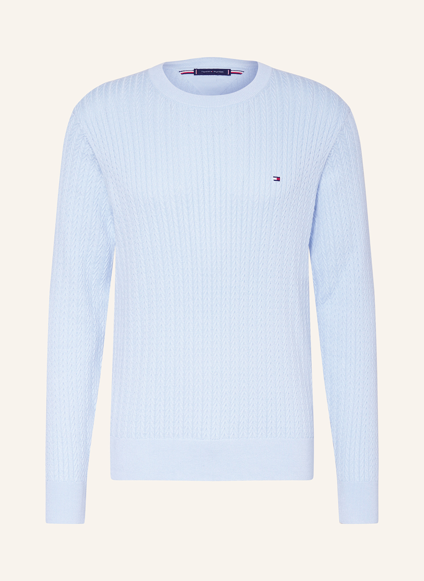 TOMMY HILFIGER Pullover: HELLBLAU