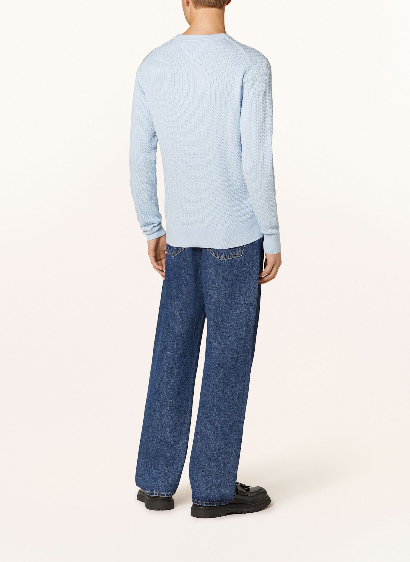 TOMMY HILFIGER Pullover: HELLBLAU