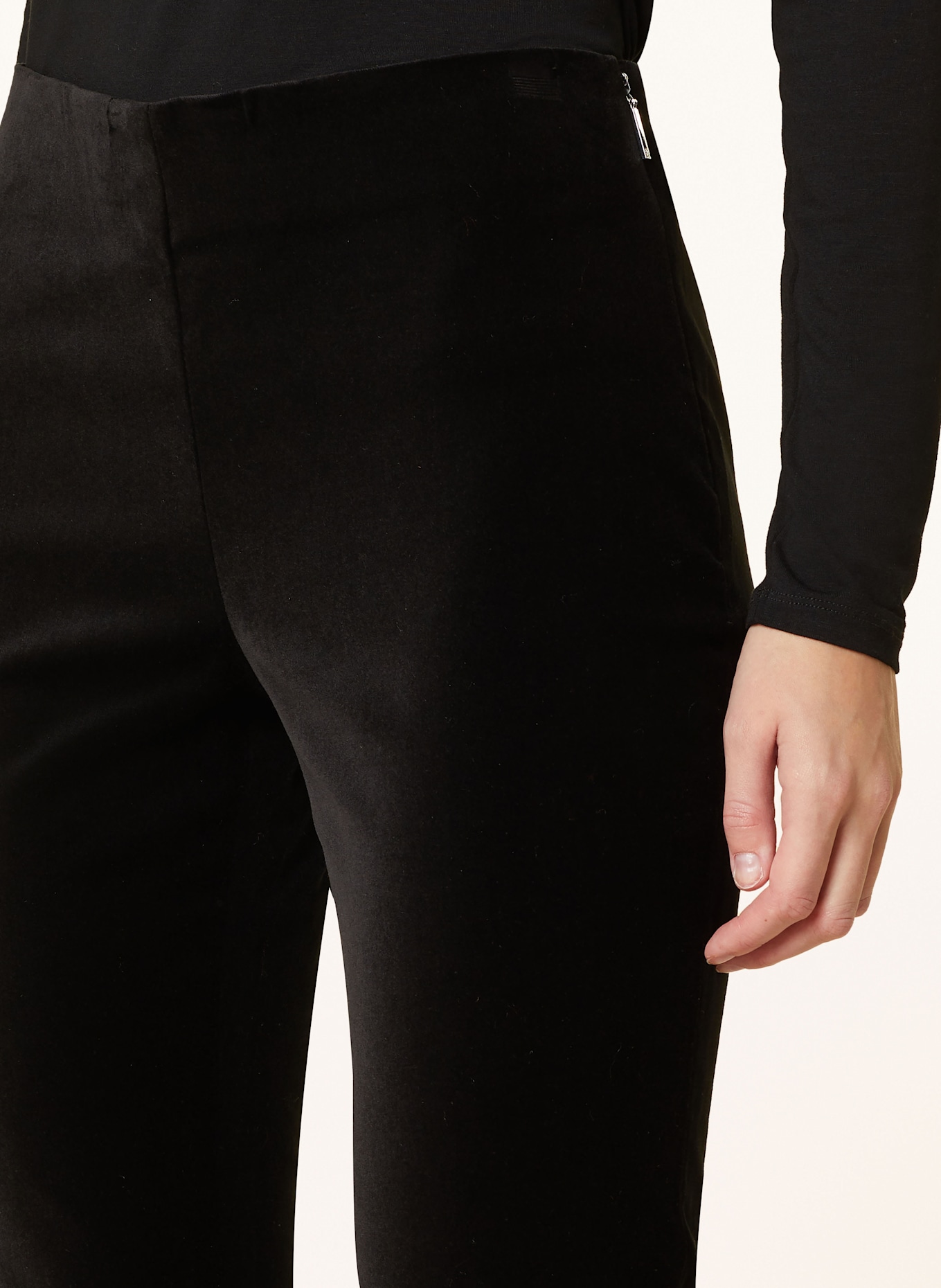 LAUREN RALPH LAUREN Velvet pants in black