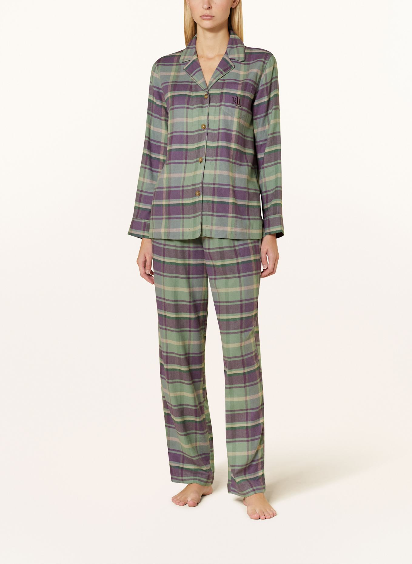 Ralph lauren flannel pajamas womens discount