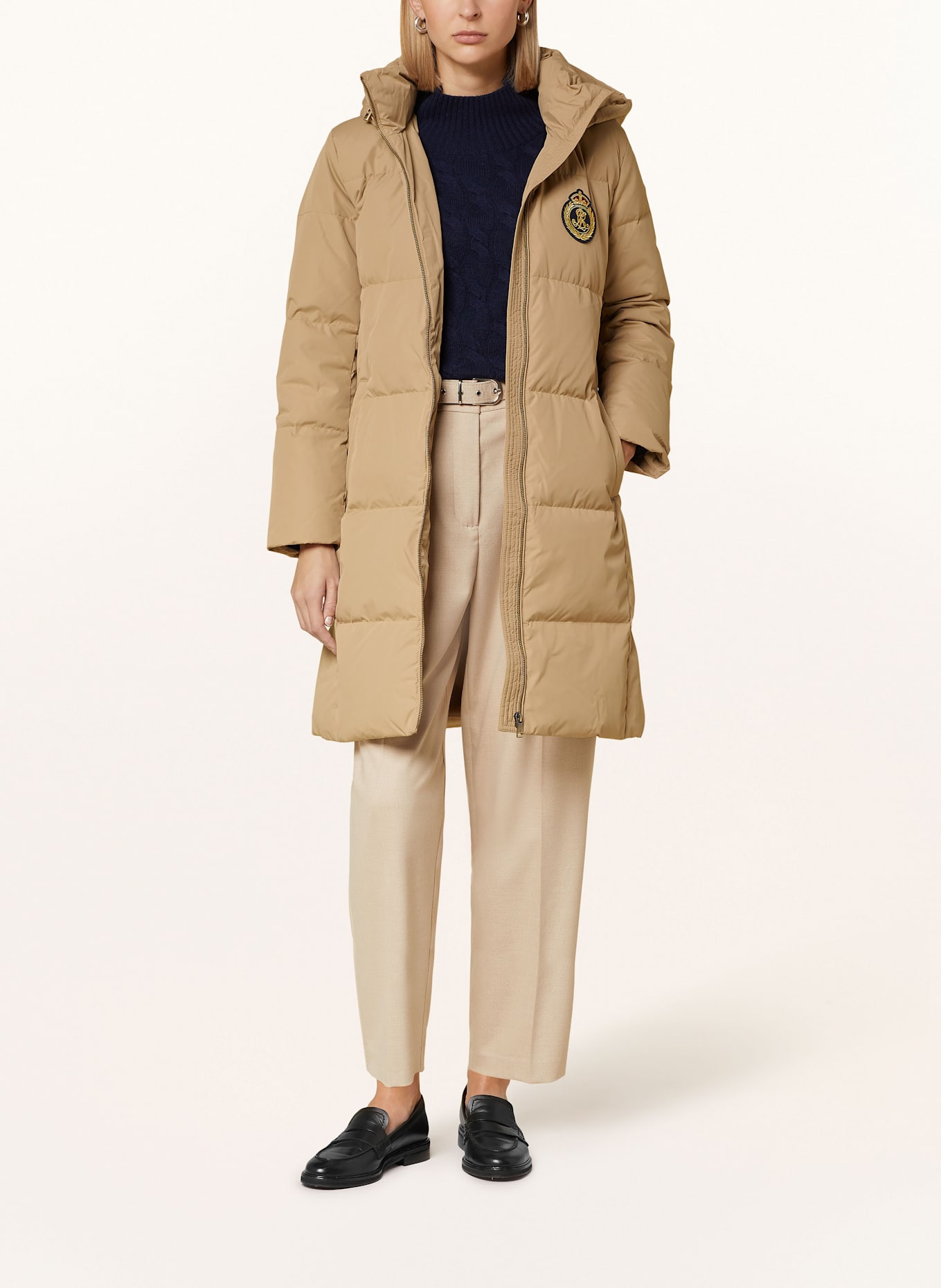 LAUREN RALPH LAUREN Płaszcz puchowy: BEŻOWY