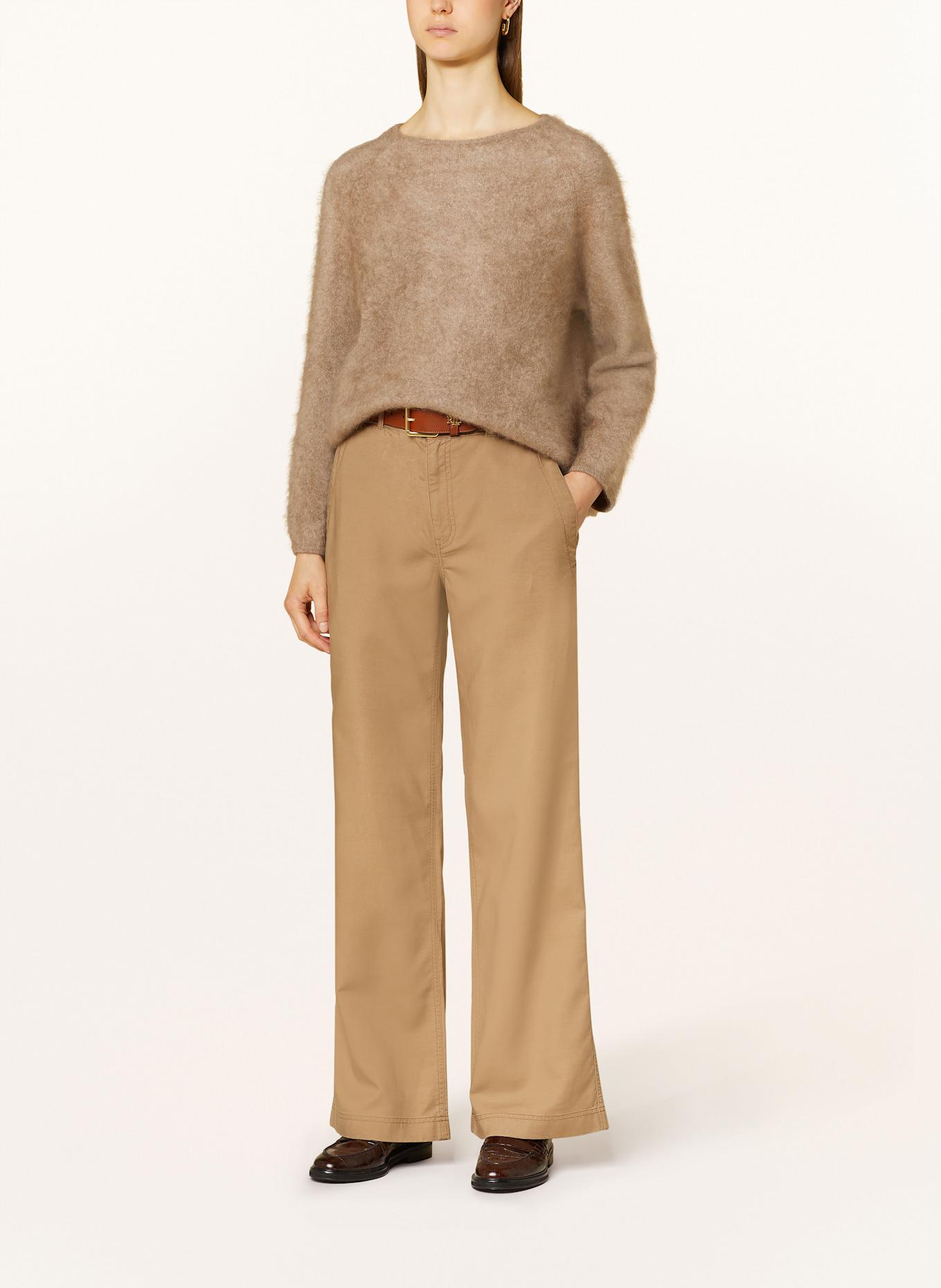 LAUREN RALPH LAUREN Wide leg trousers: BEIGE