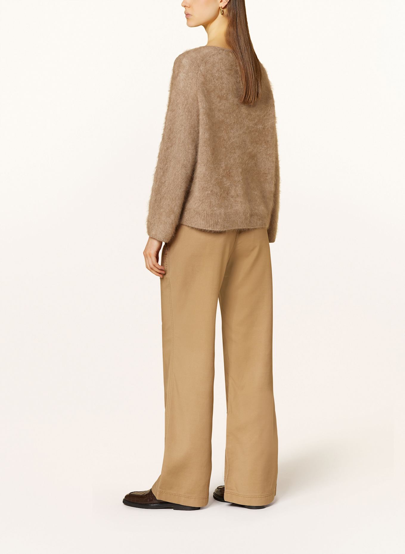 LAUREN RALPH LAUREN Wide leg trousers: BEIGE