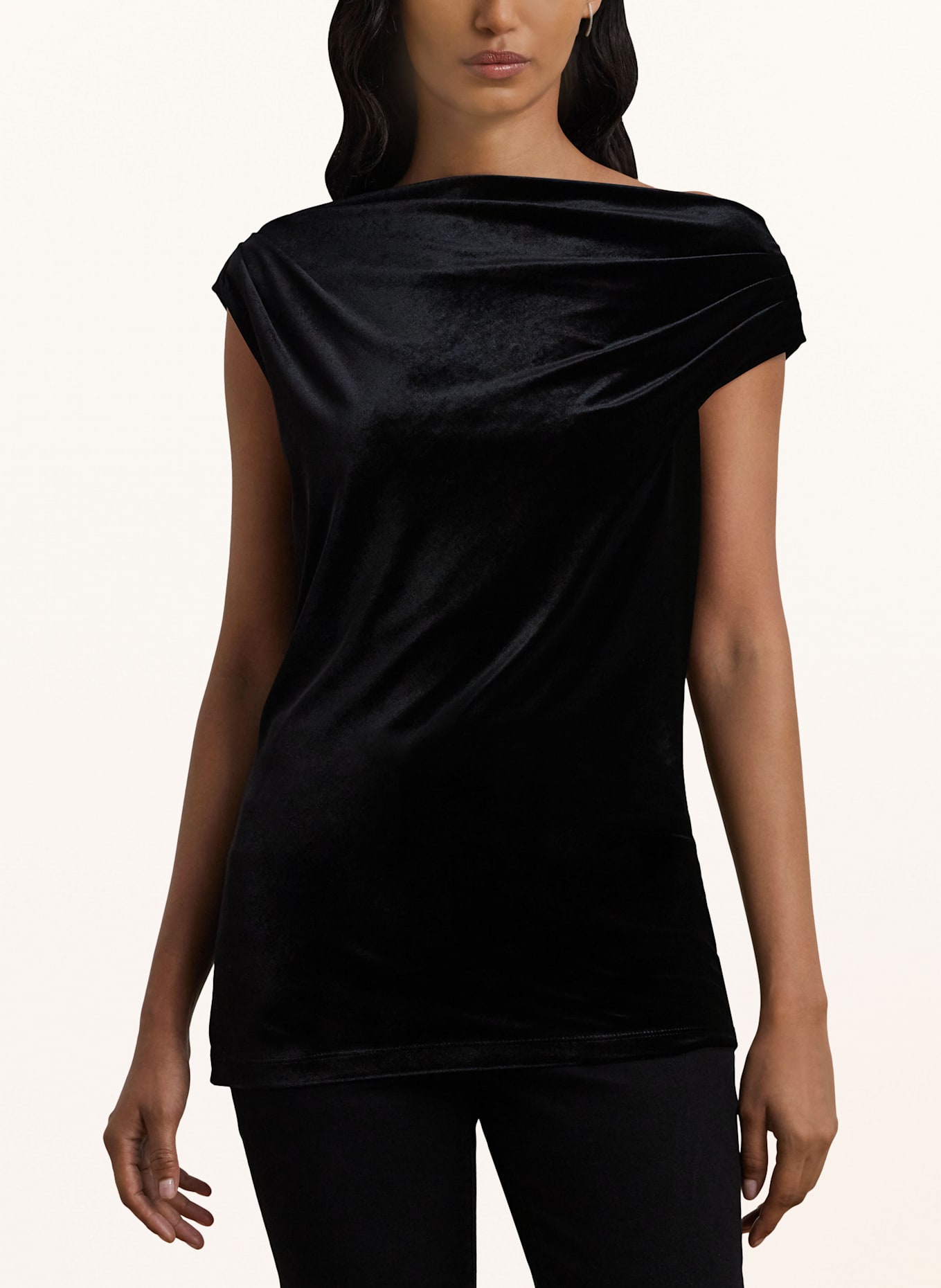 Ralph lauren velvet top clearance