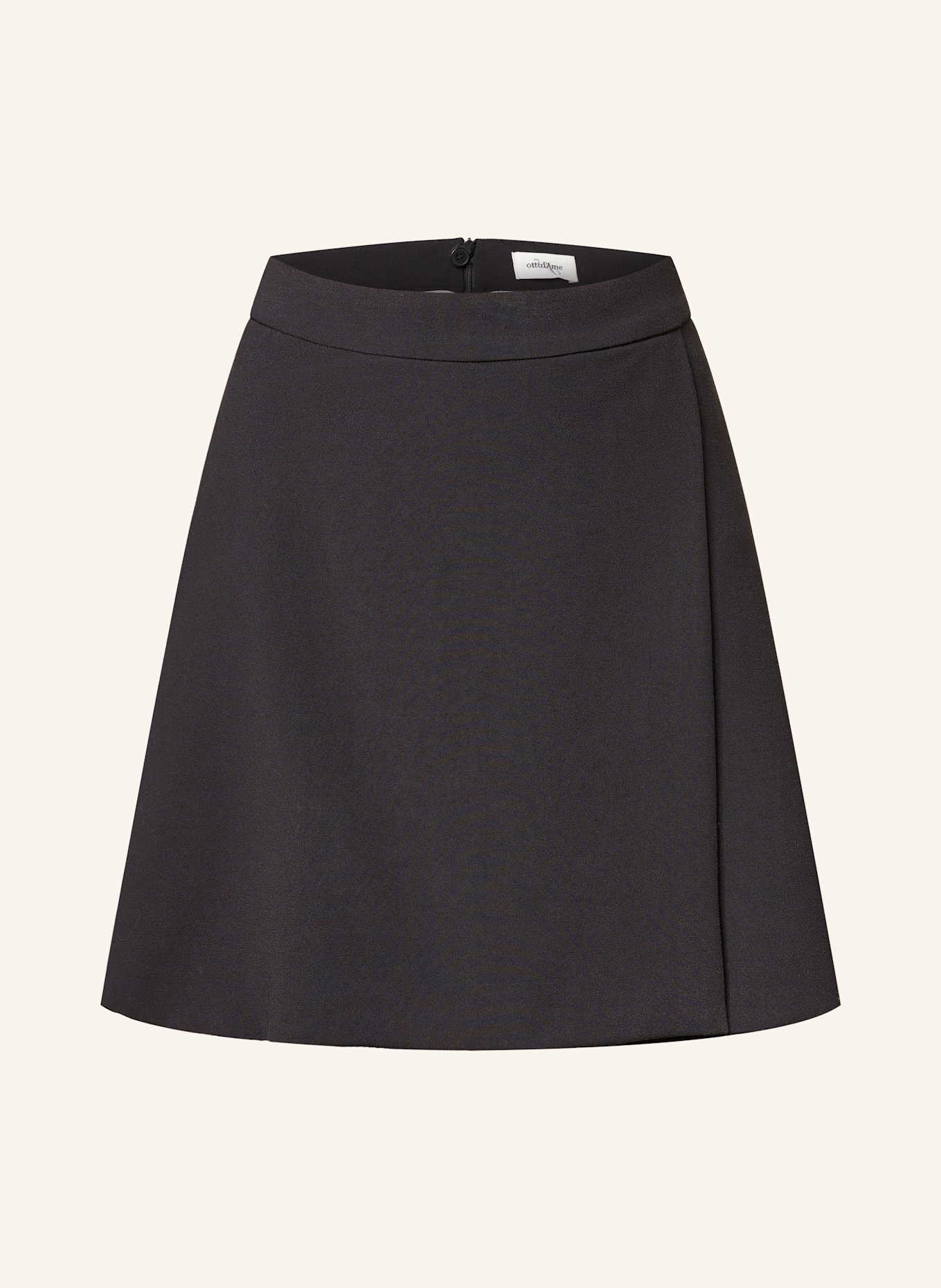 ottod'ame Spódnica w stylu kopertowym: CZARNY