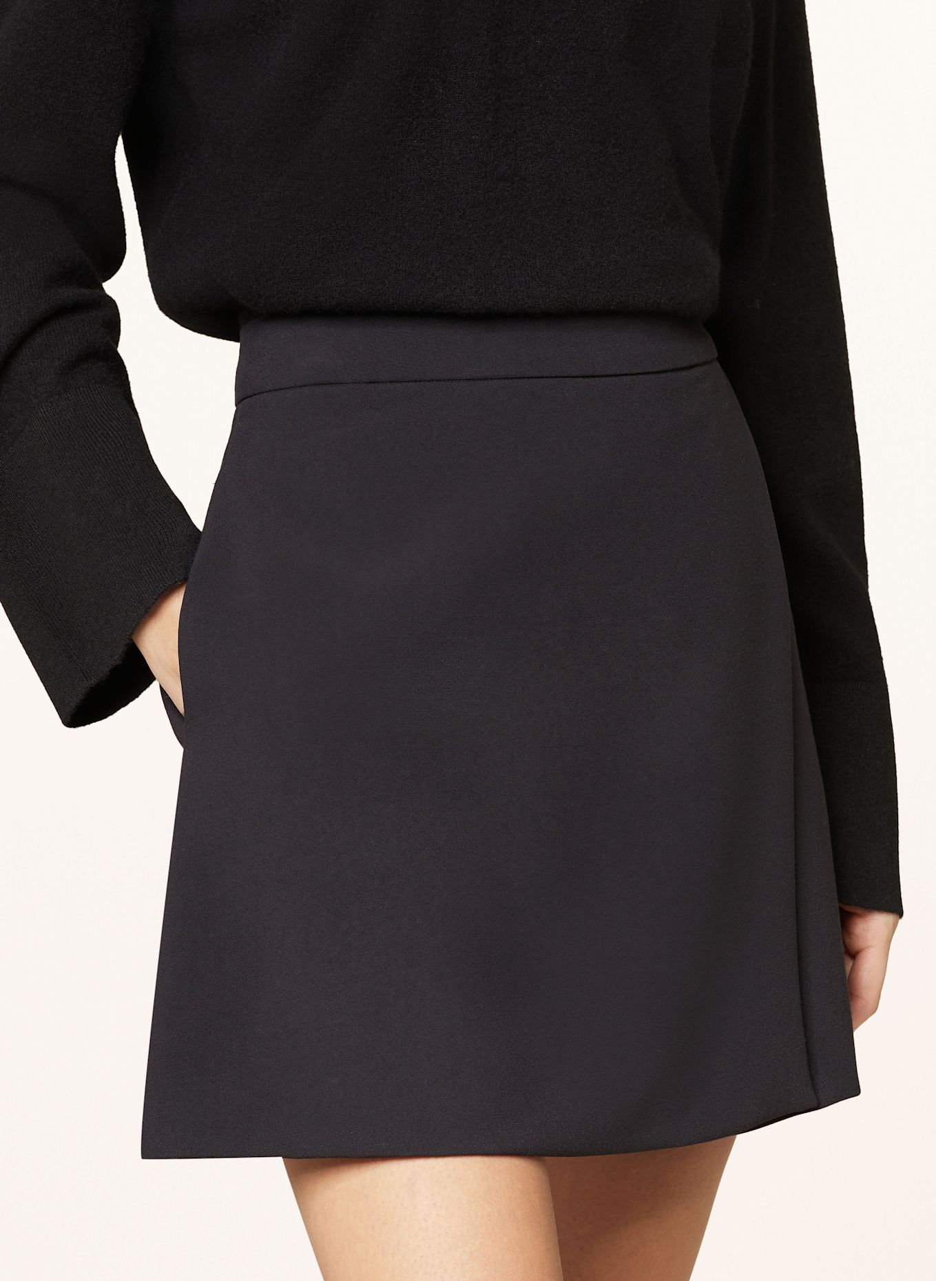 ottod'ame Spódnica w stylu kopertowym: CZARNY