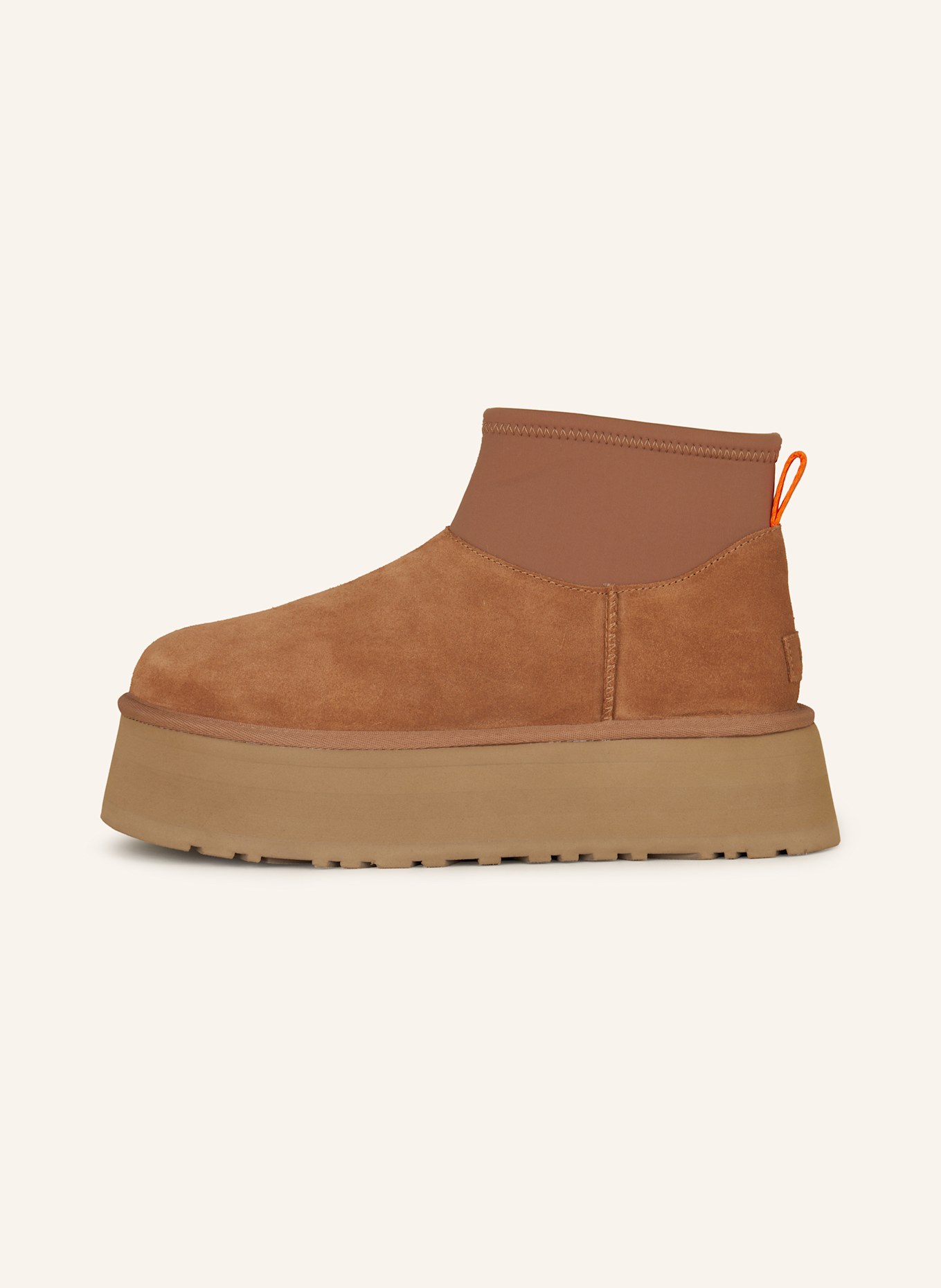UGG Plateau-Boots CLASSIC MINI DIPPER PUFFER: COGNAC/ BEIGE