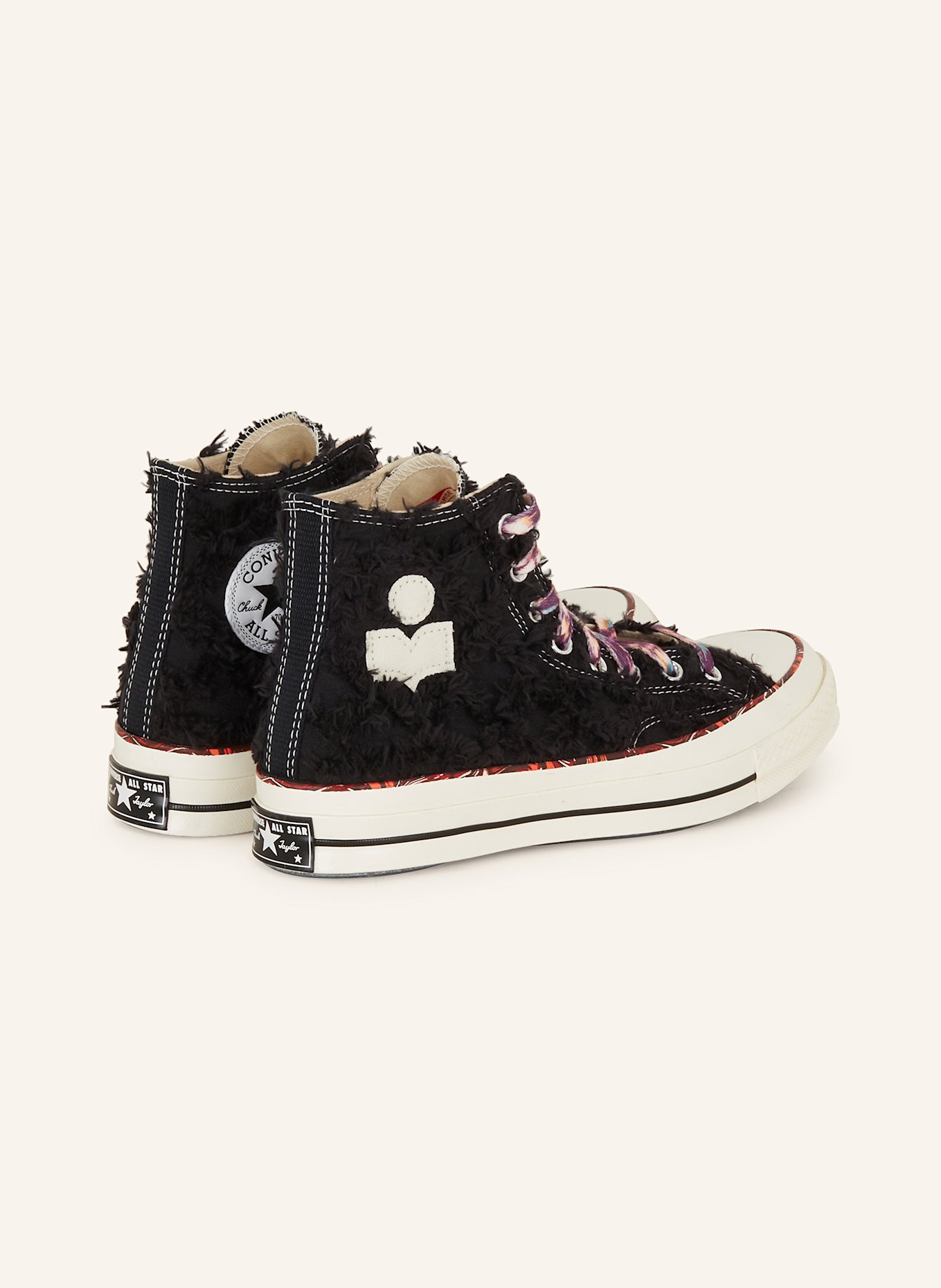 Baby black high top converse top